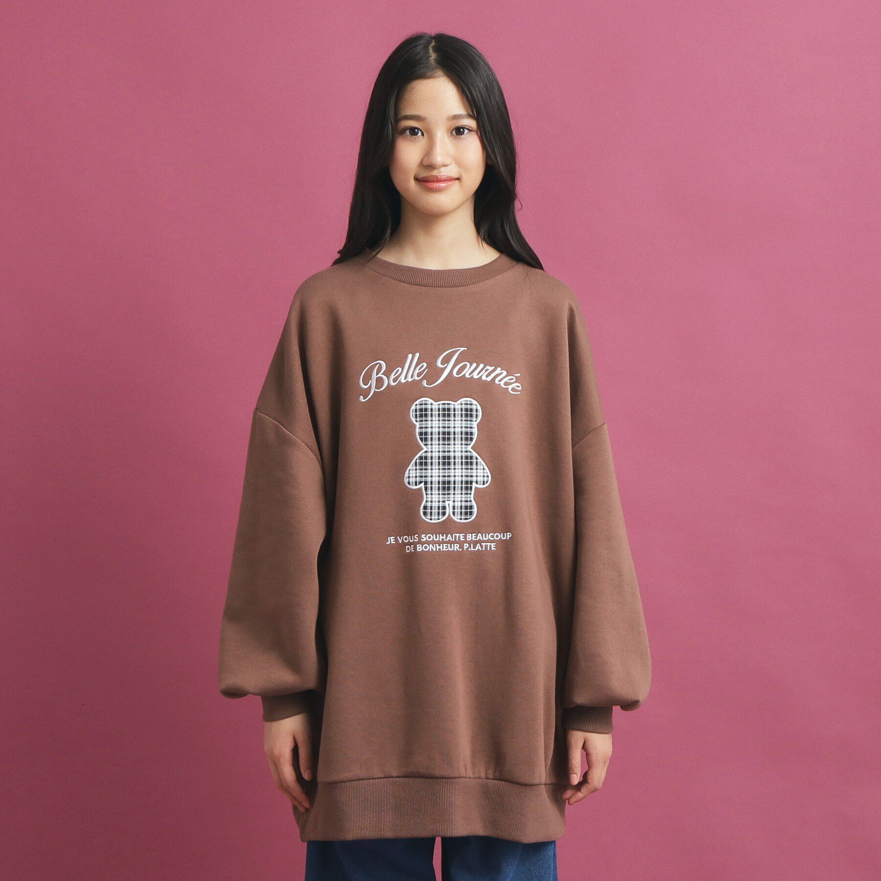 PINK-latte「クマプリントスウェット」|その他|