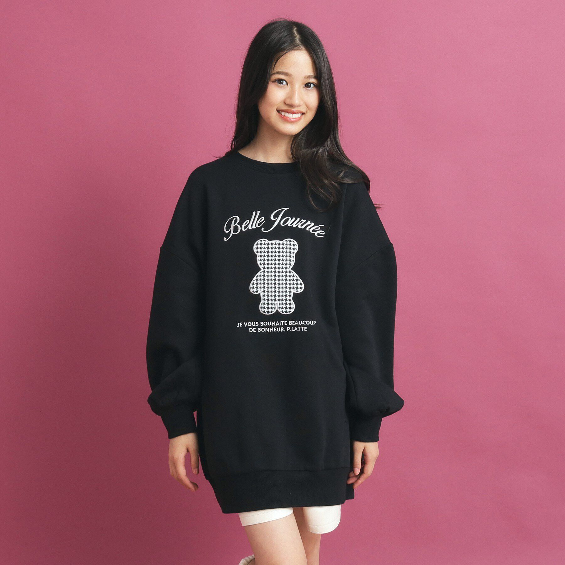 PINK-latte「クマプリントスウェット」|その他|