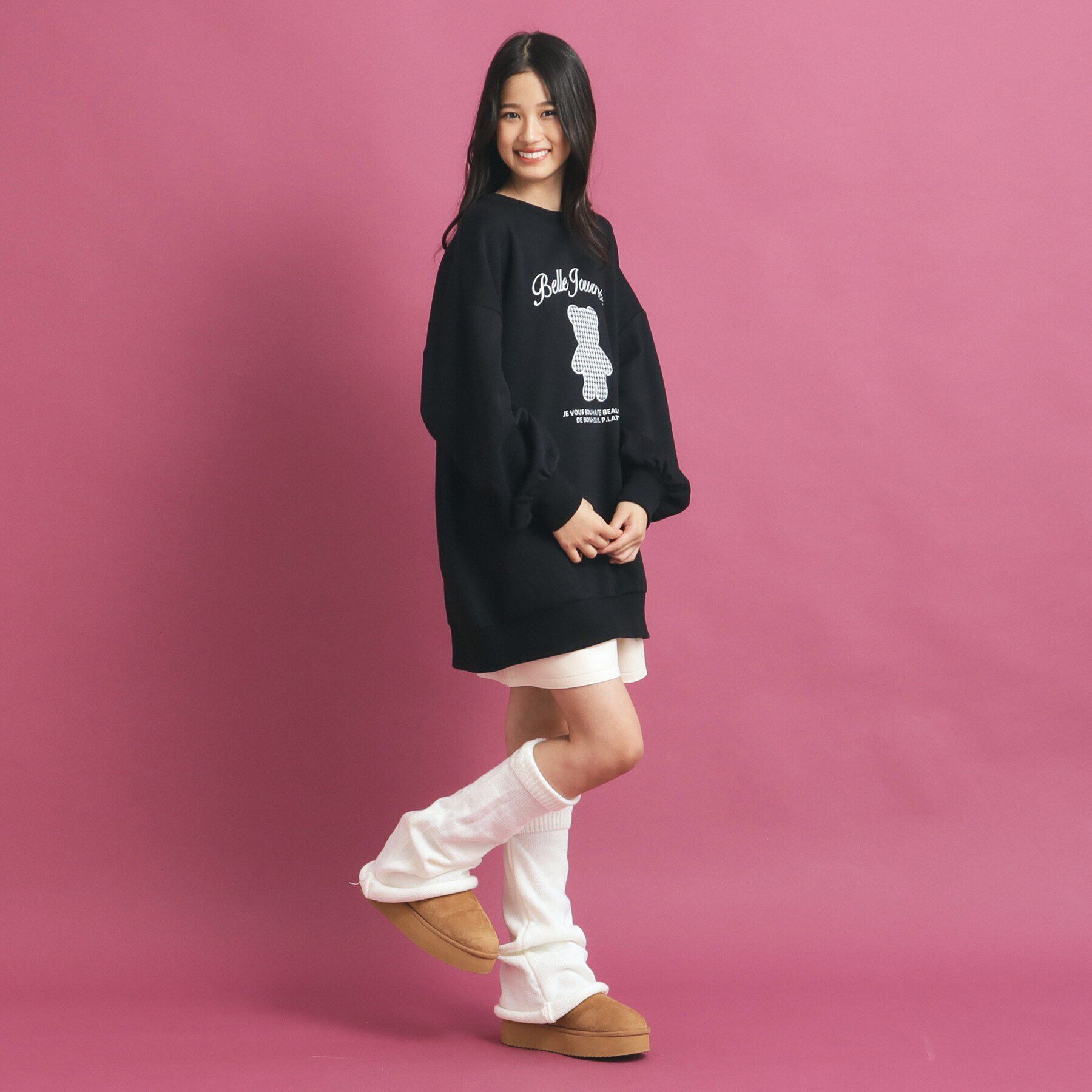 PINK-latte「クマプリントスウェット」|その他|