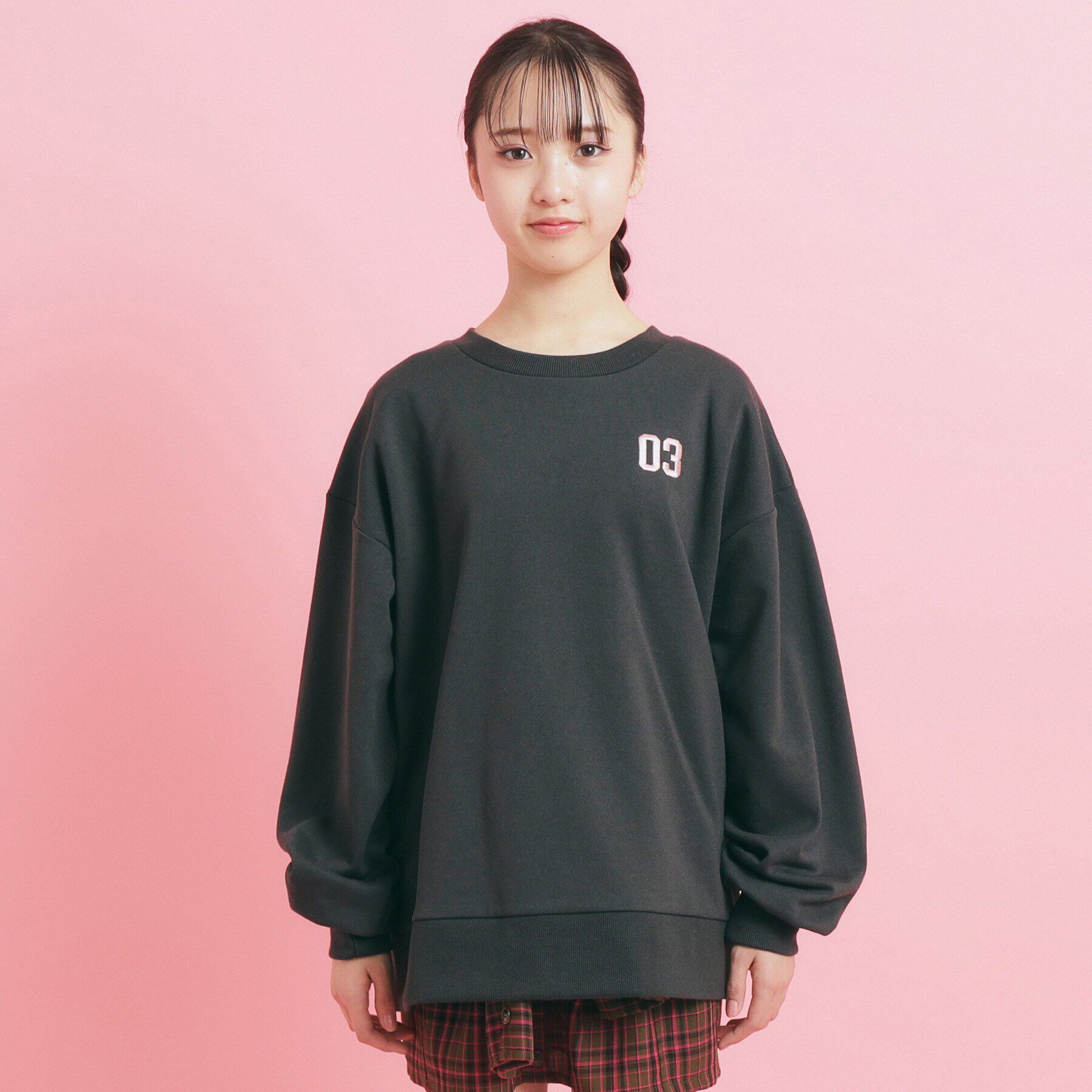 PINK-latte「【人気シリーズ】クマ 裏起毛スウェット」|その他|