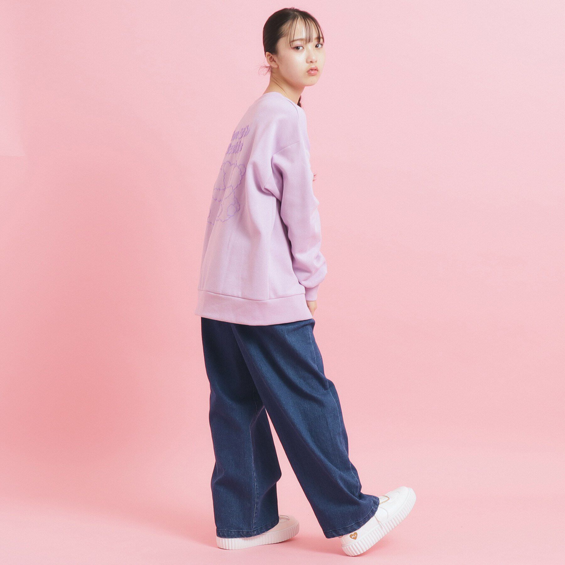 PINK-latte「【人気シリーズ】クマ 裏起毛スウェット」|その他|