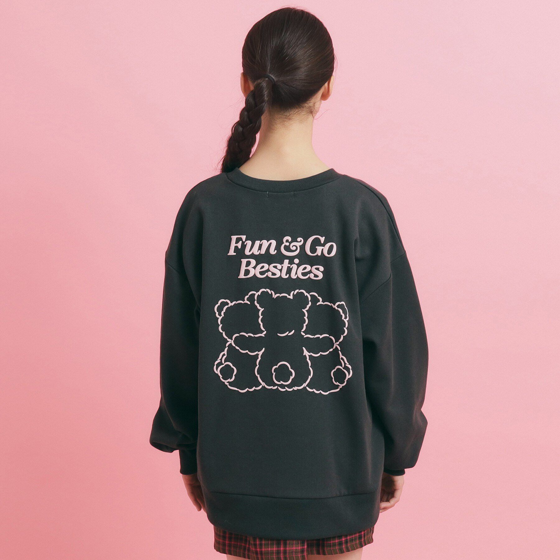 PINK-latte「【人気シリーズ】クマ 裏起毛スウェット」|その他|