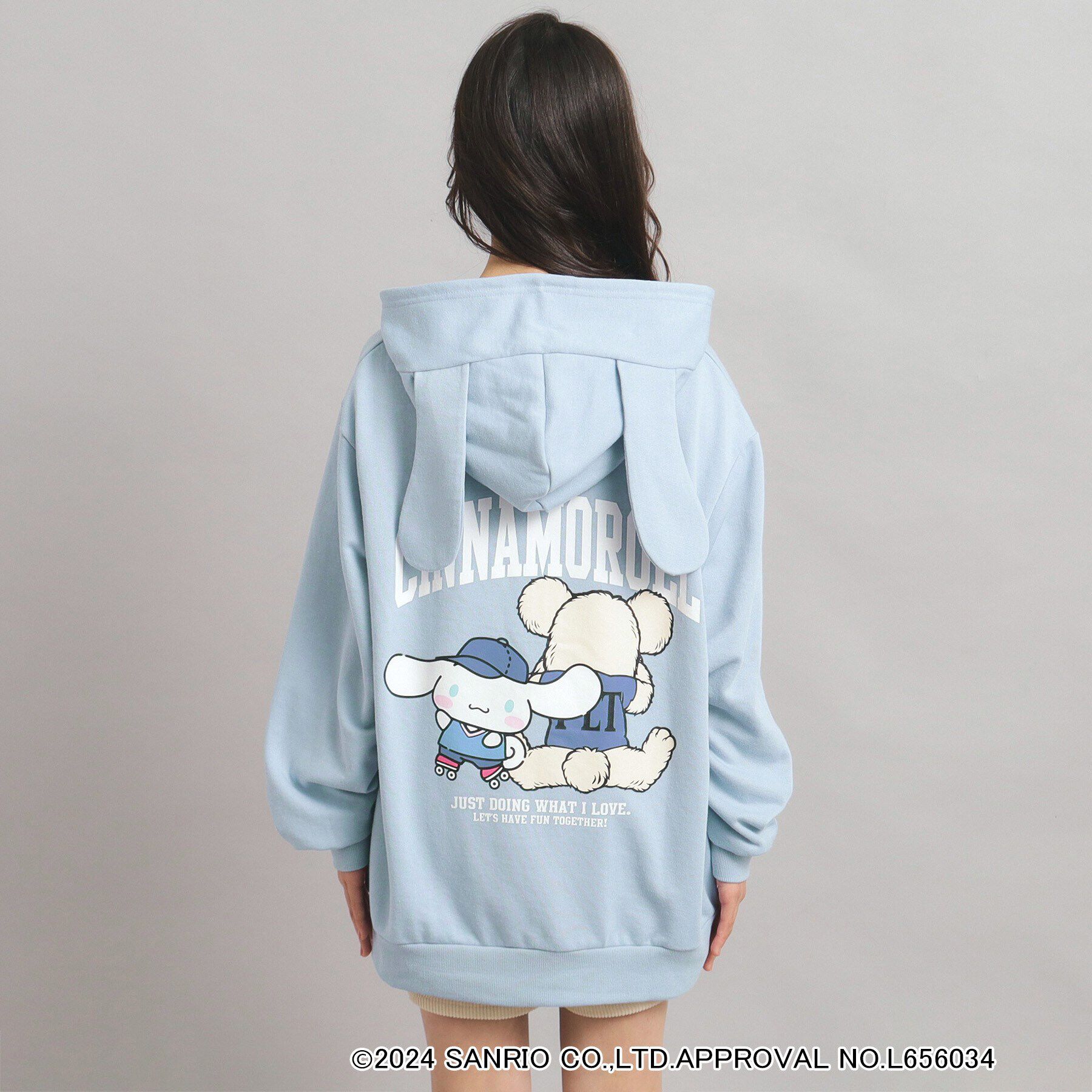 PINK-latte「【サンリオキャラクターズコラボ】耳付きフードパーカー」|パーカー|