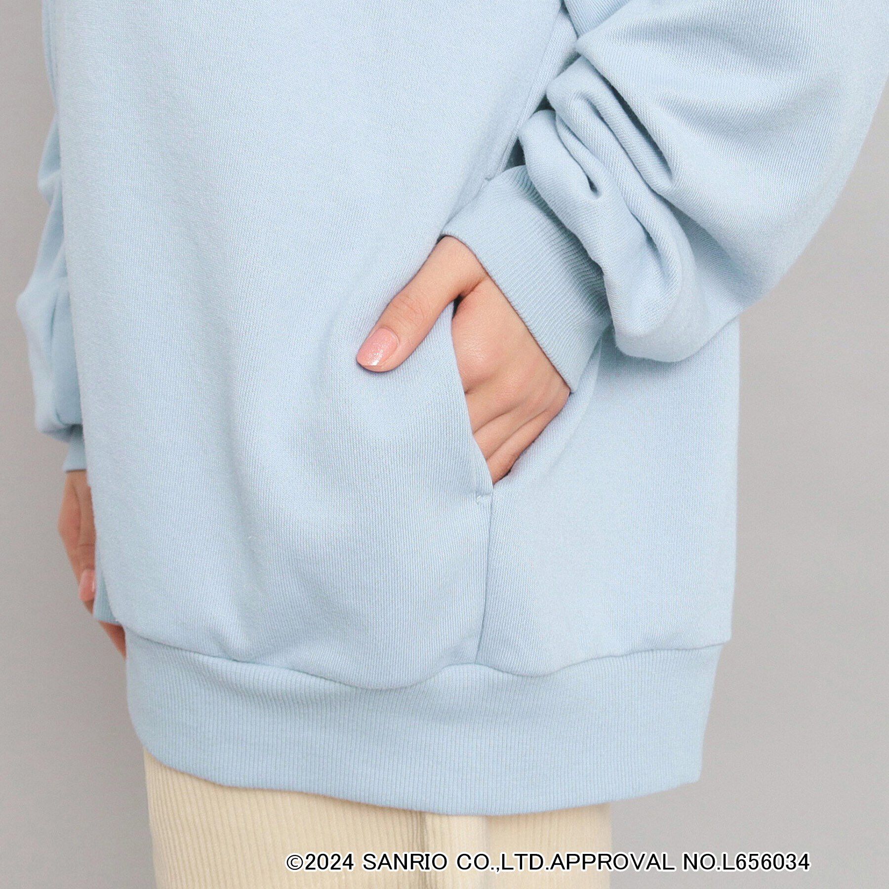 PINK-latte「【サンリオキャラクターズコラボ】耳付きフードパーカー」|パーカー|