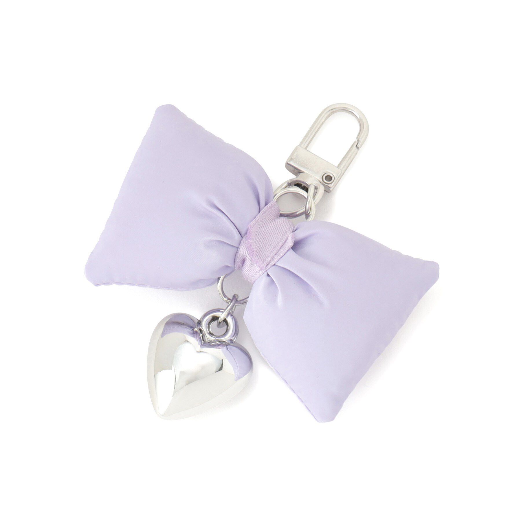 PINK-latte「リボンチャーム」|キーケース|パープル(081)