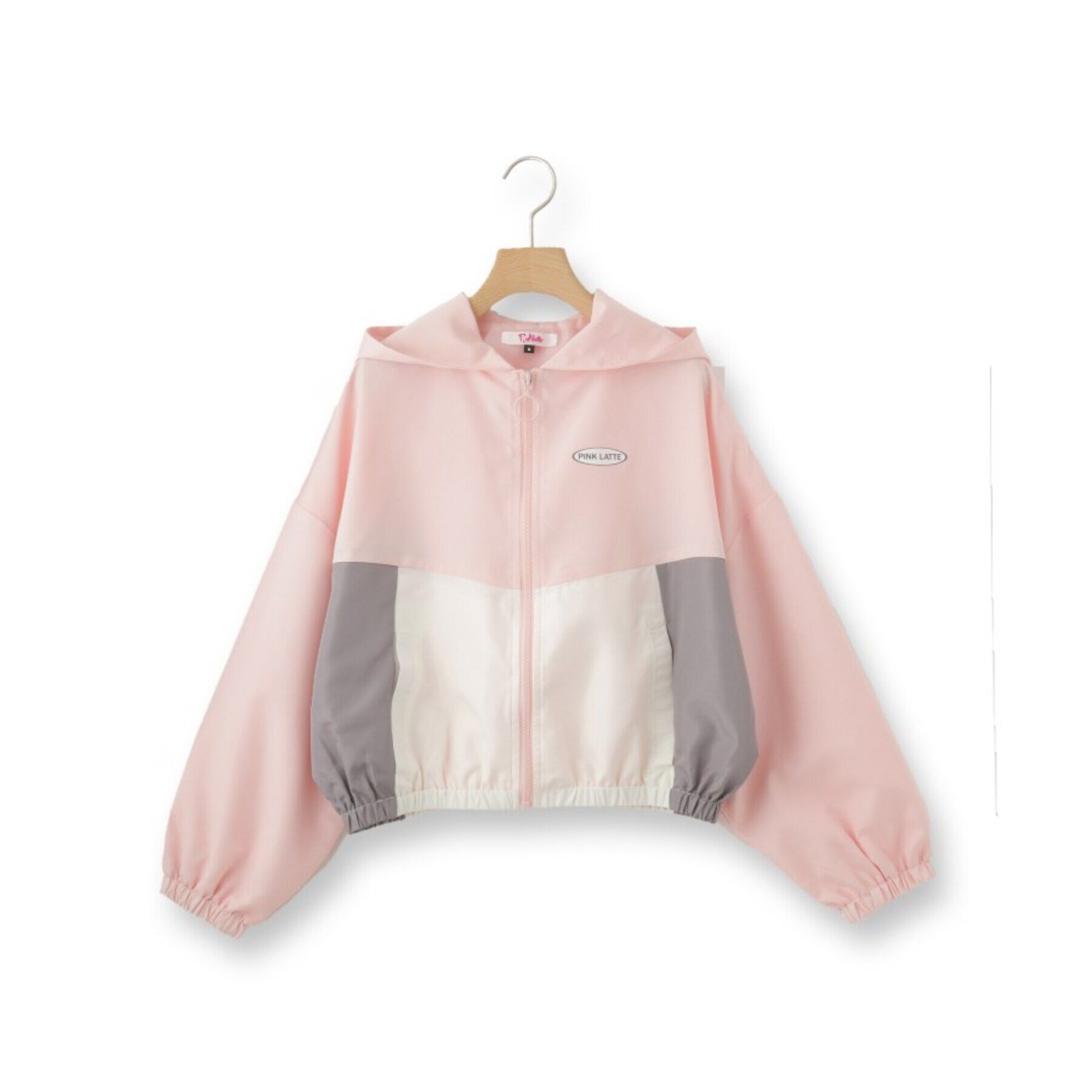 PINK-latte「配色切替ブルゾン」|ブルゾン・スタジャン|