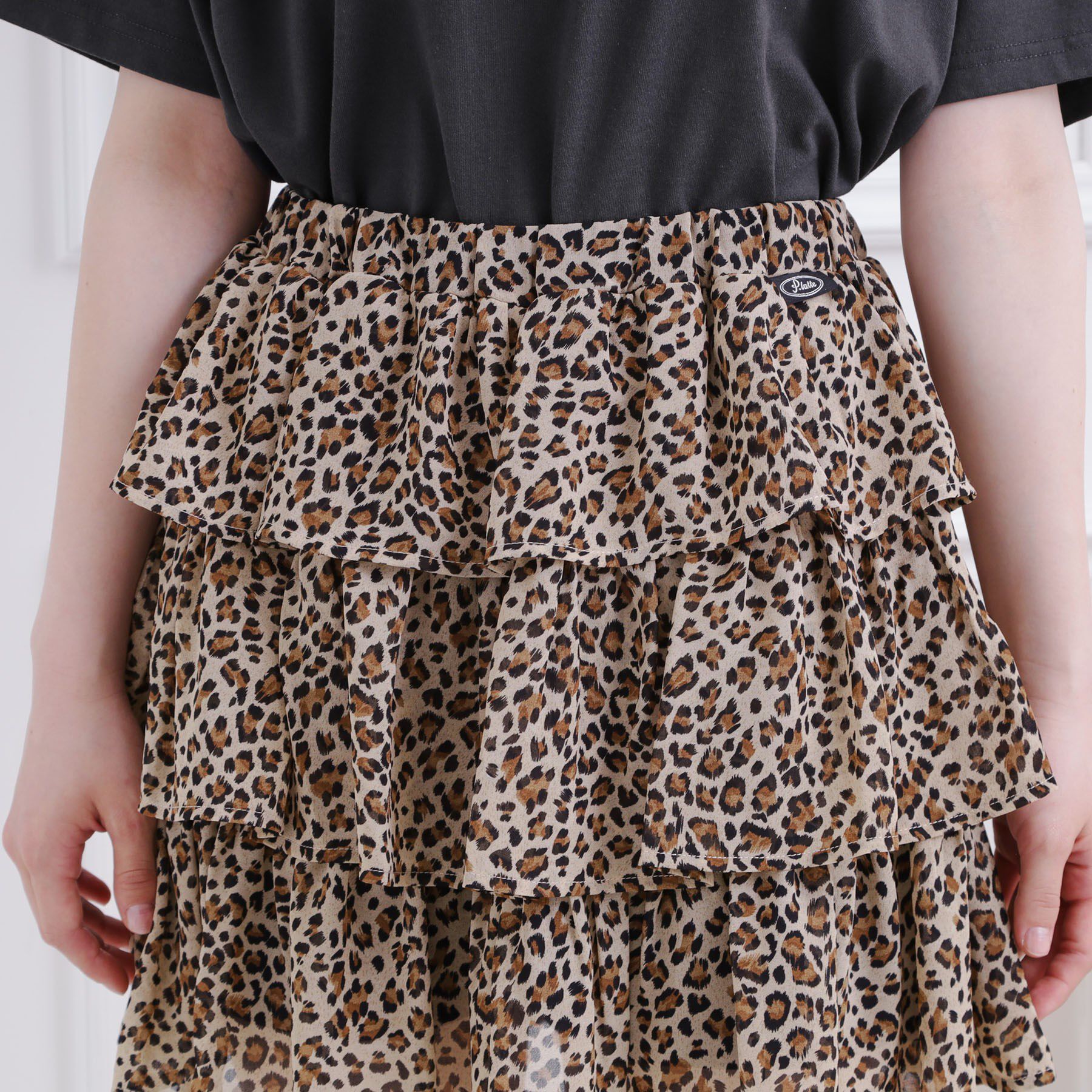 PINK-latte「3段フリルスカート」|スカート|