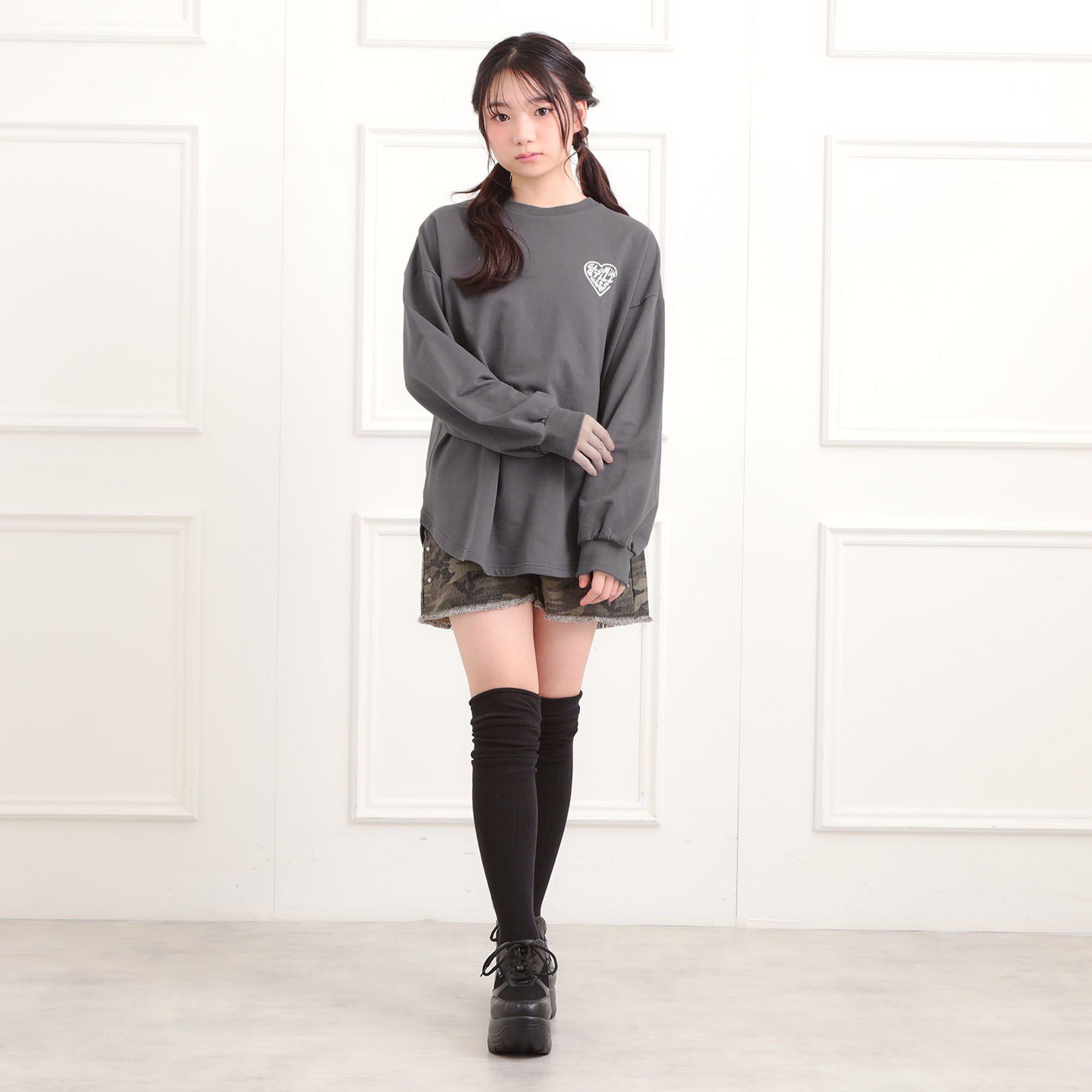 PINK-latte「メルトハートビッグチュニックトレーナー」|その他|