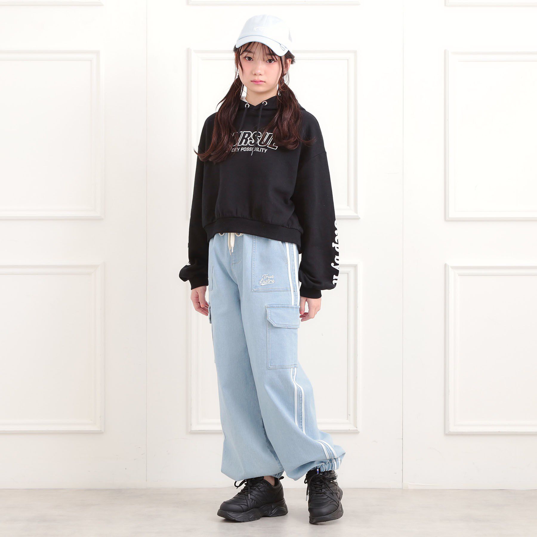 PINK-latte「ラインデニムカーゴパンツ」|その他|