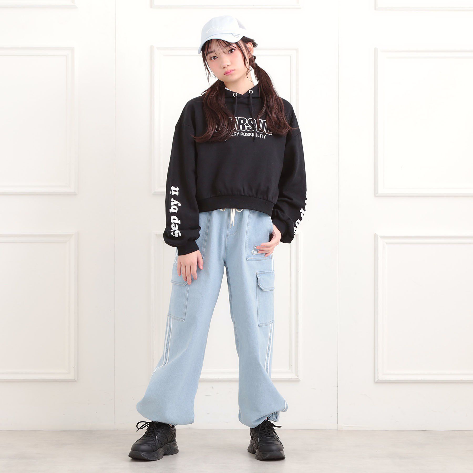 PINK-latte「ラインデニムカーゴパンツ」|その他|