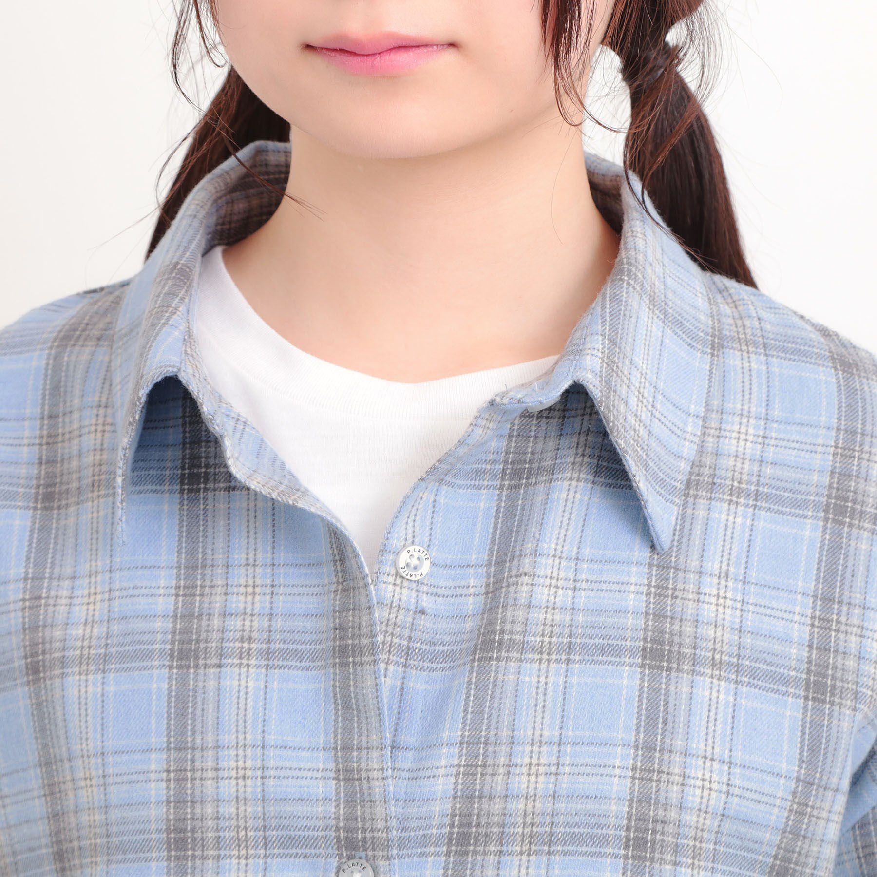 PINK-latte「【セットアイテム】起毛チェックシャツ＋ロンT」|その他|