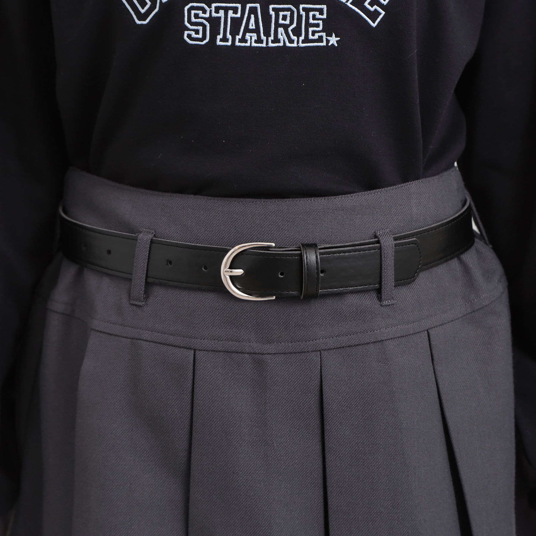 PINK-latte「ベルト付きプリーツスカート」|スカート|