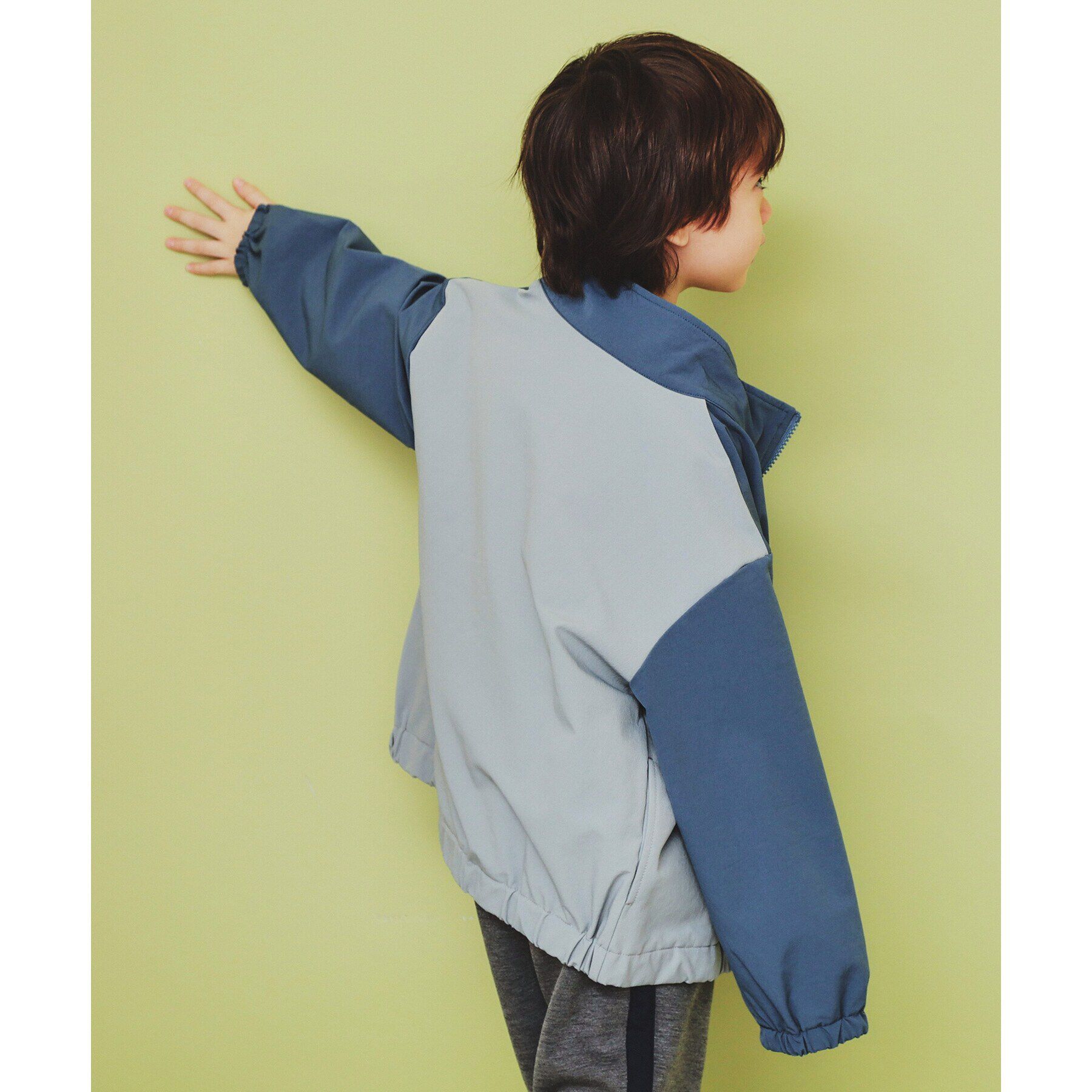 THE SHOP TK「【120-150】配色スタンドブルゾン/洗濯機OK」|ブルゾン・スタジャン|