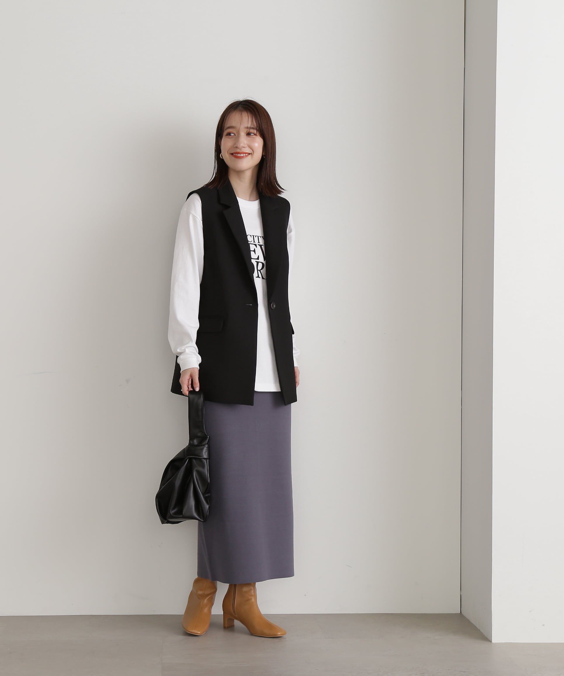  「ウォッシャブルポケットニットタイトスカート」|スカート|