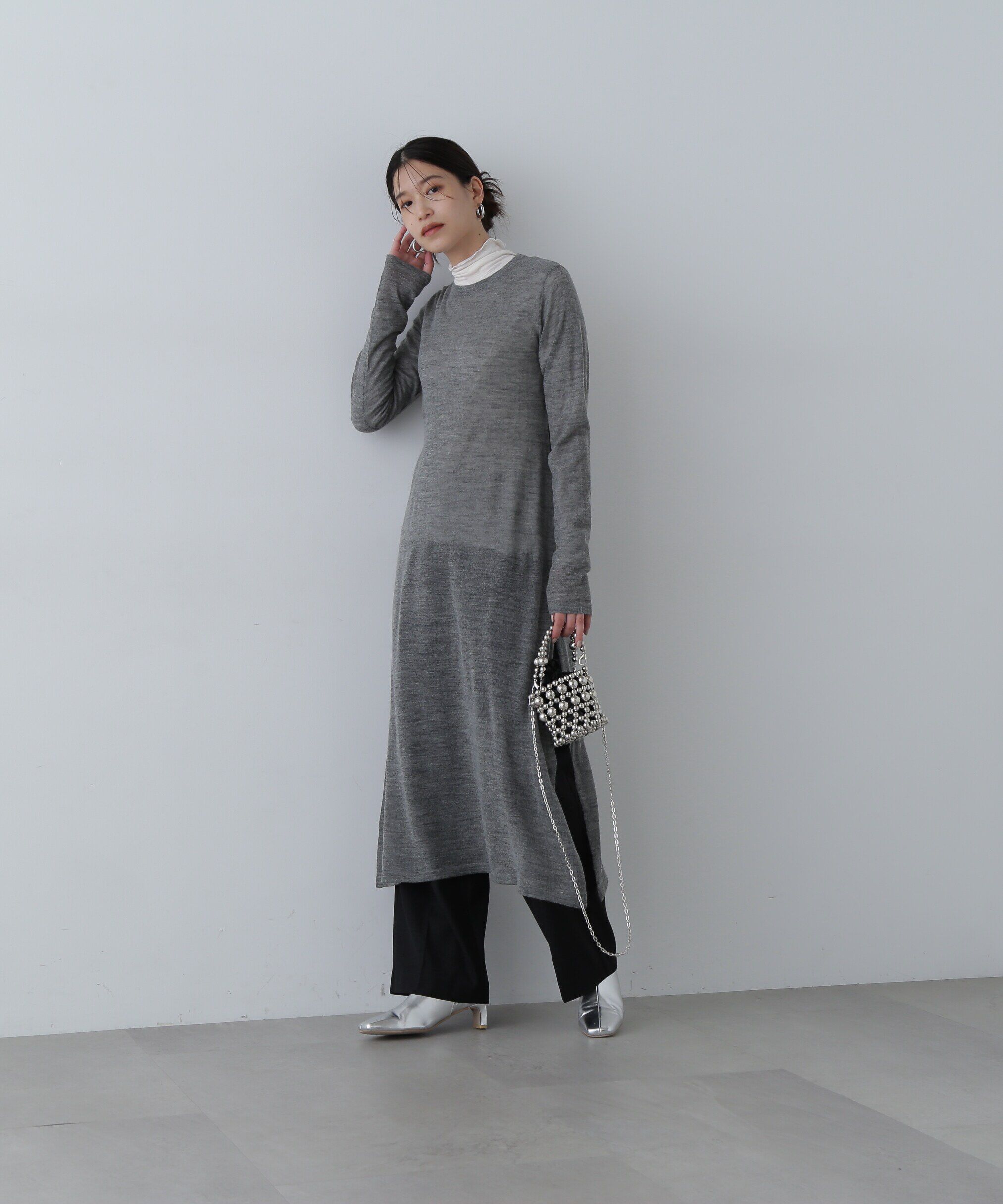  「シアーニットワンピース」|ワンピース|