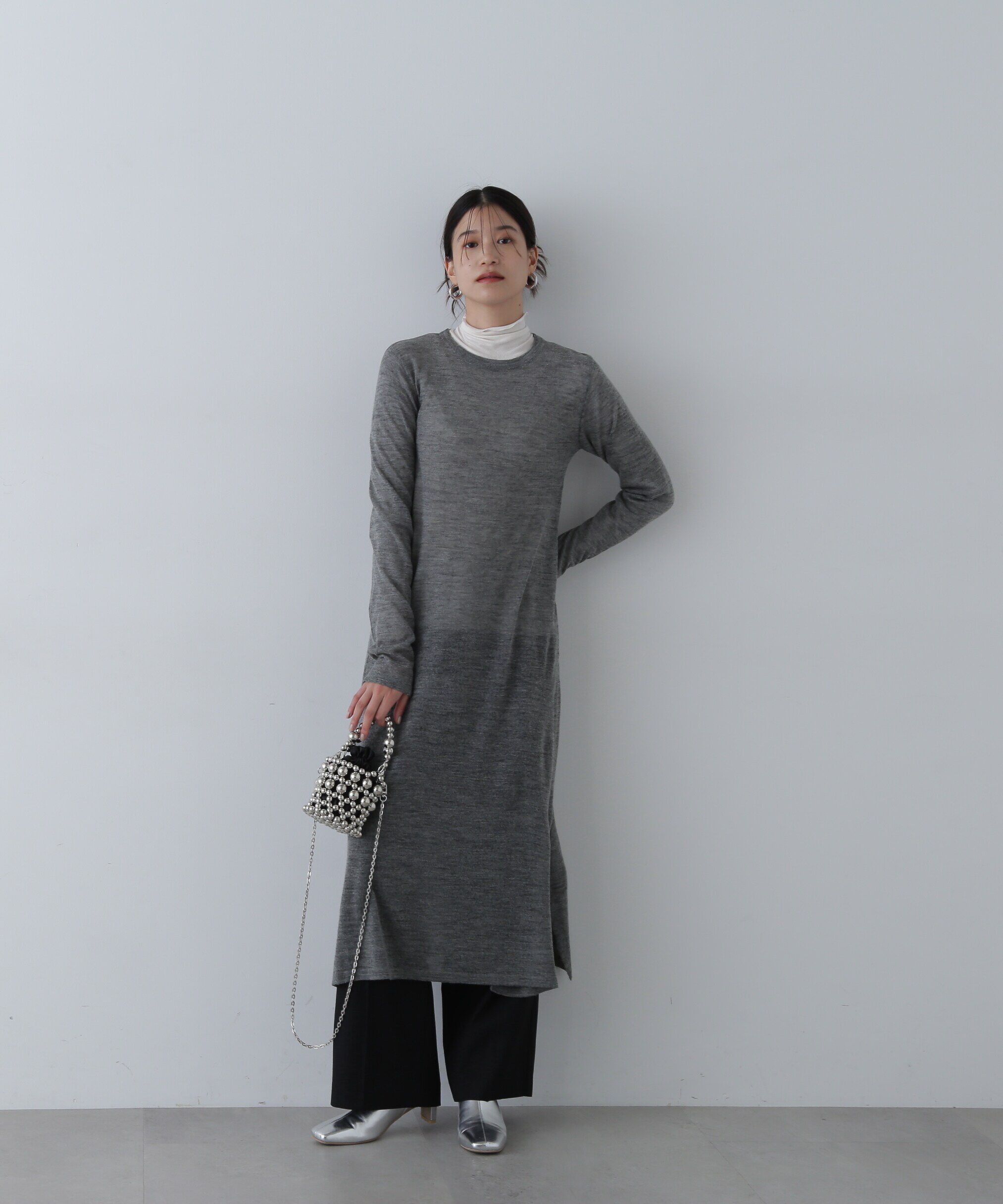  「シアーニットワンピース」|ワンピース|