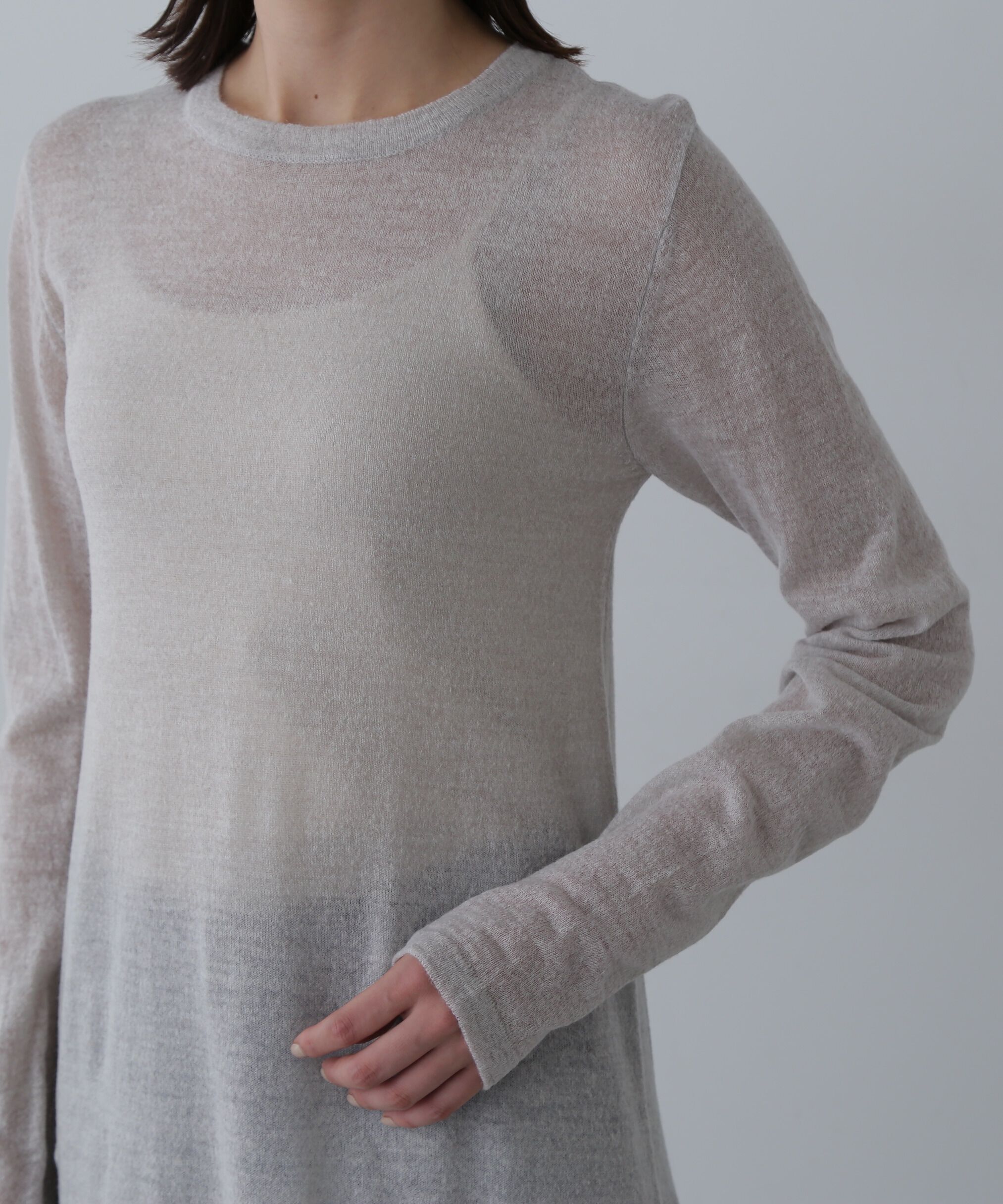  「シアーニットワンピース」|ワンピース|