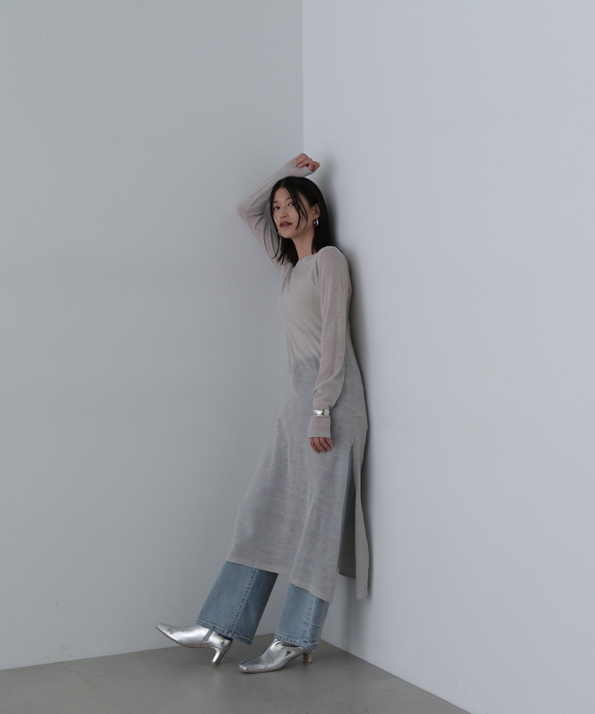  「シアーニットワンピース」|ワンピース|