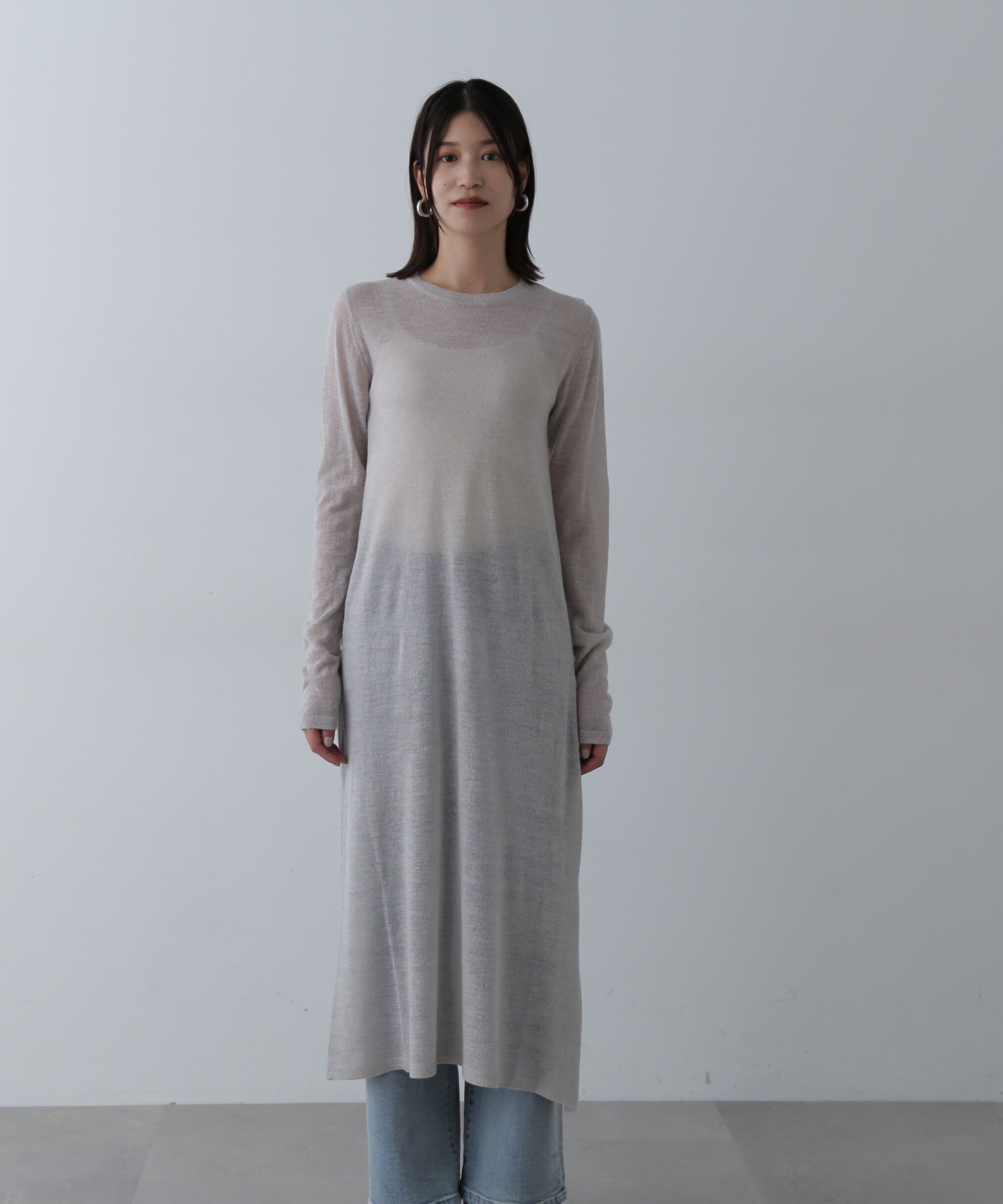  「シアーニットワンピース」|ワンピース|