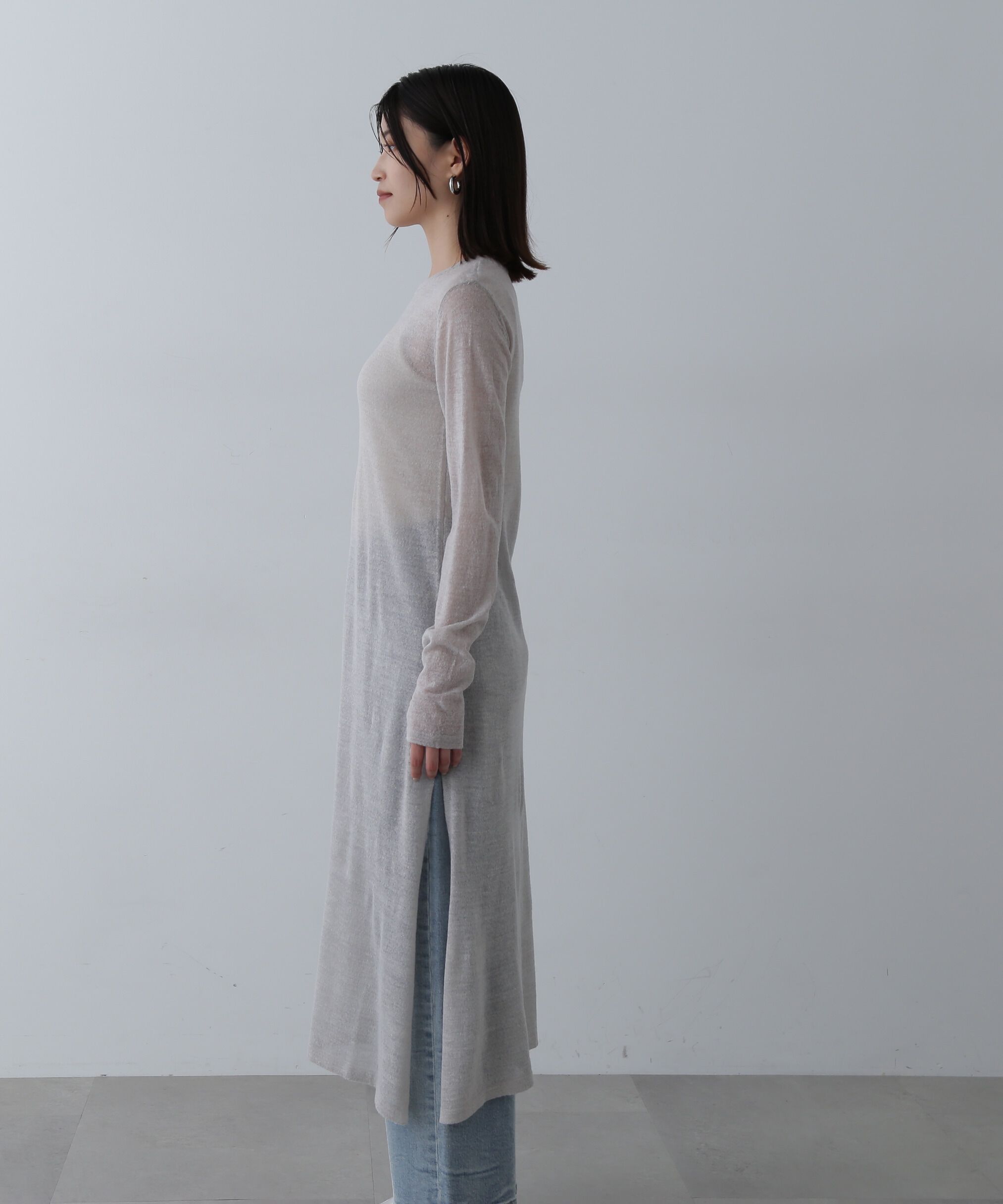  「シアーニットワンピース」|ワンピース|