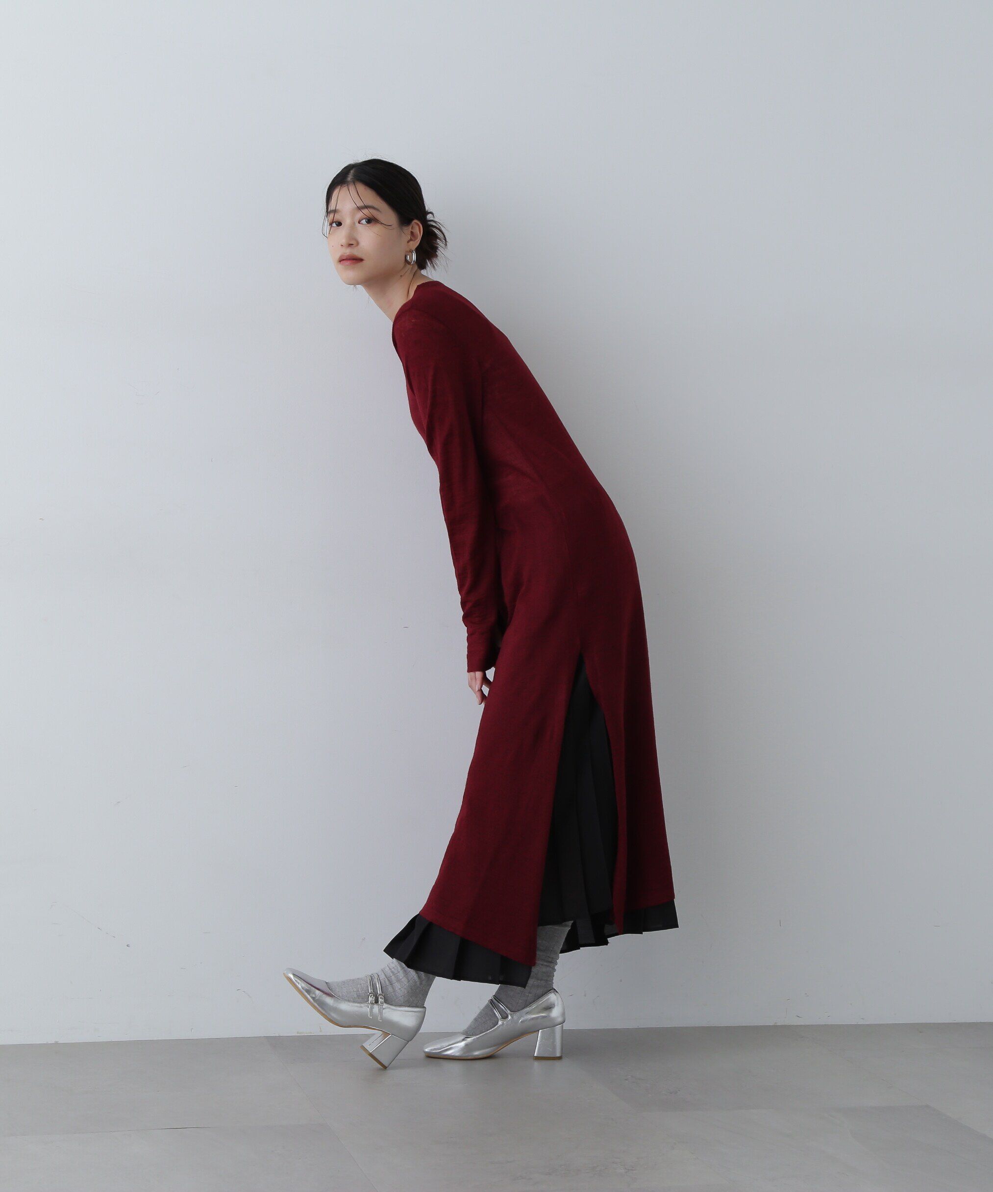  「シアーニットワンピース」|ワンピース|