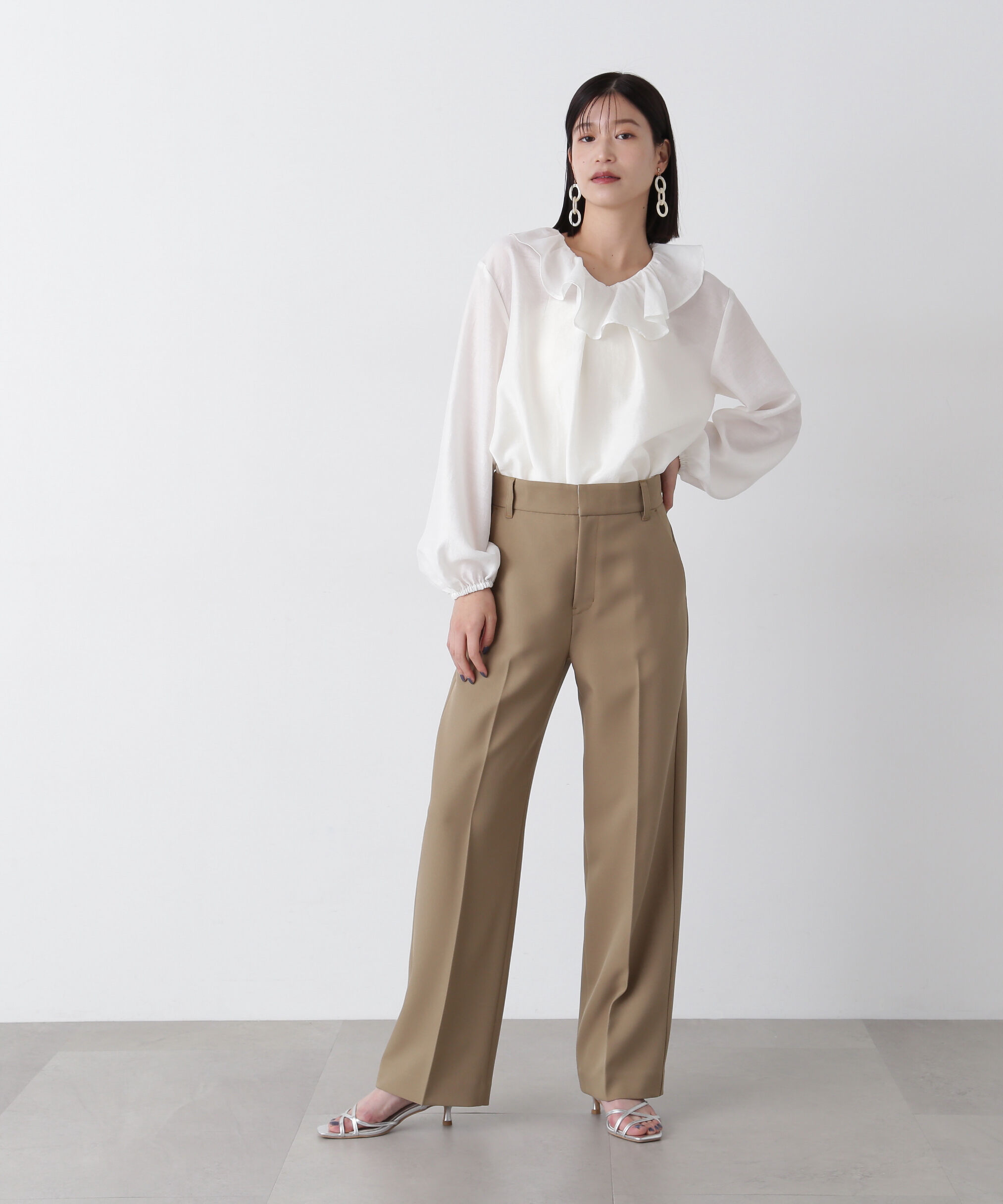  「センタープレスツイルトラウザー」|その他|