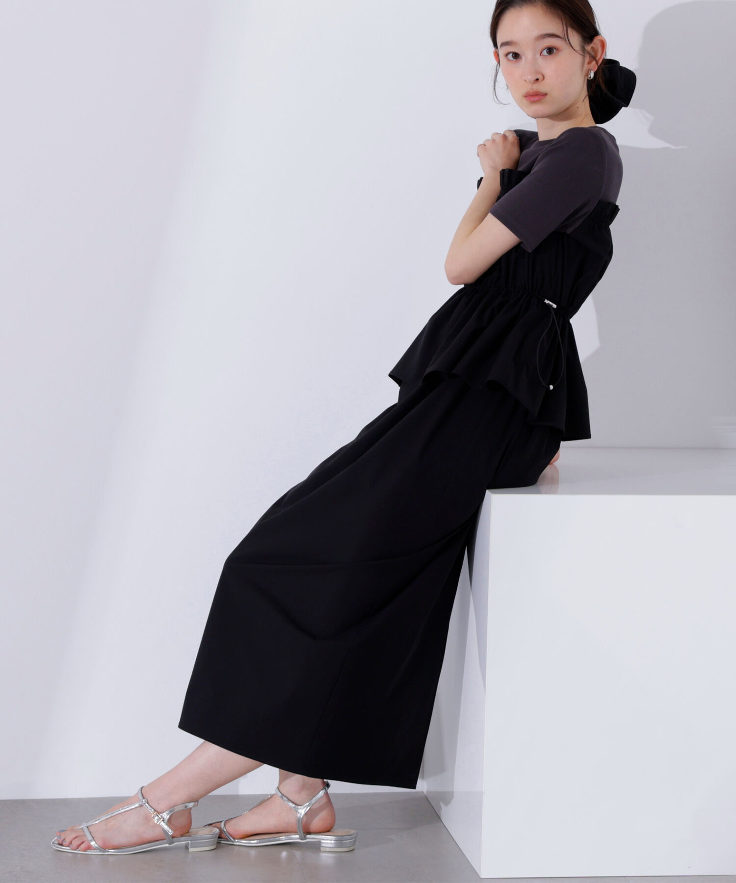  「ドロストコードドッキングワンピース」|ワンピース|ブラック