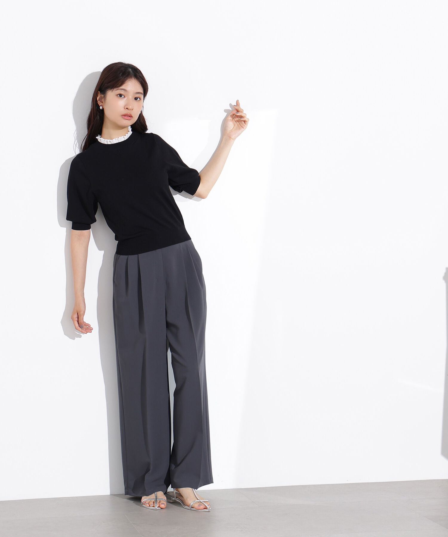  「ドライタッチツータックワイドパンツ」|その他|