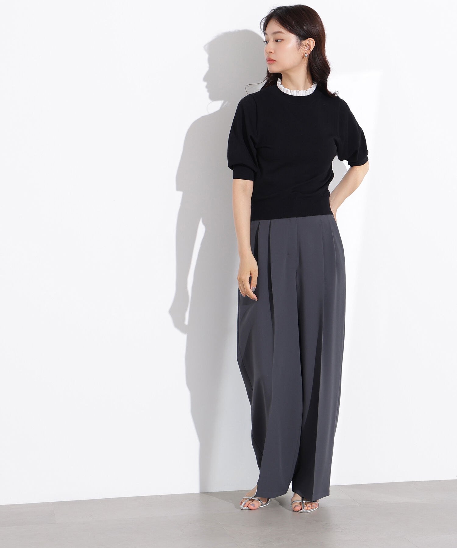  「ドライタッチツータックワイドパンツ」|その他|