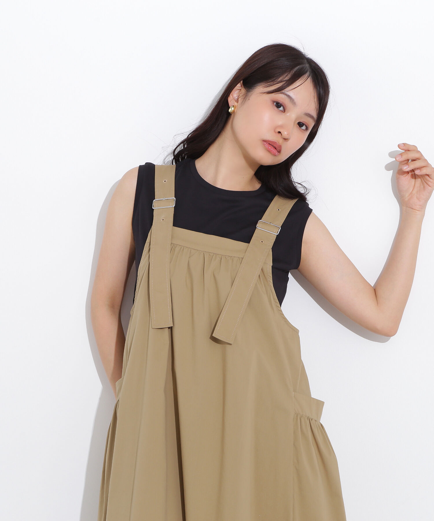  「メタルプレートノースリーブカットソー」|Tシャツ・カットソー|