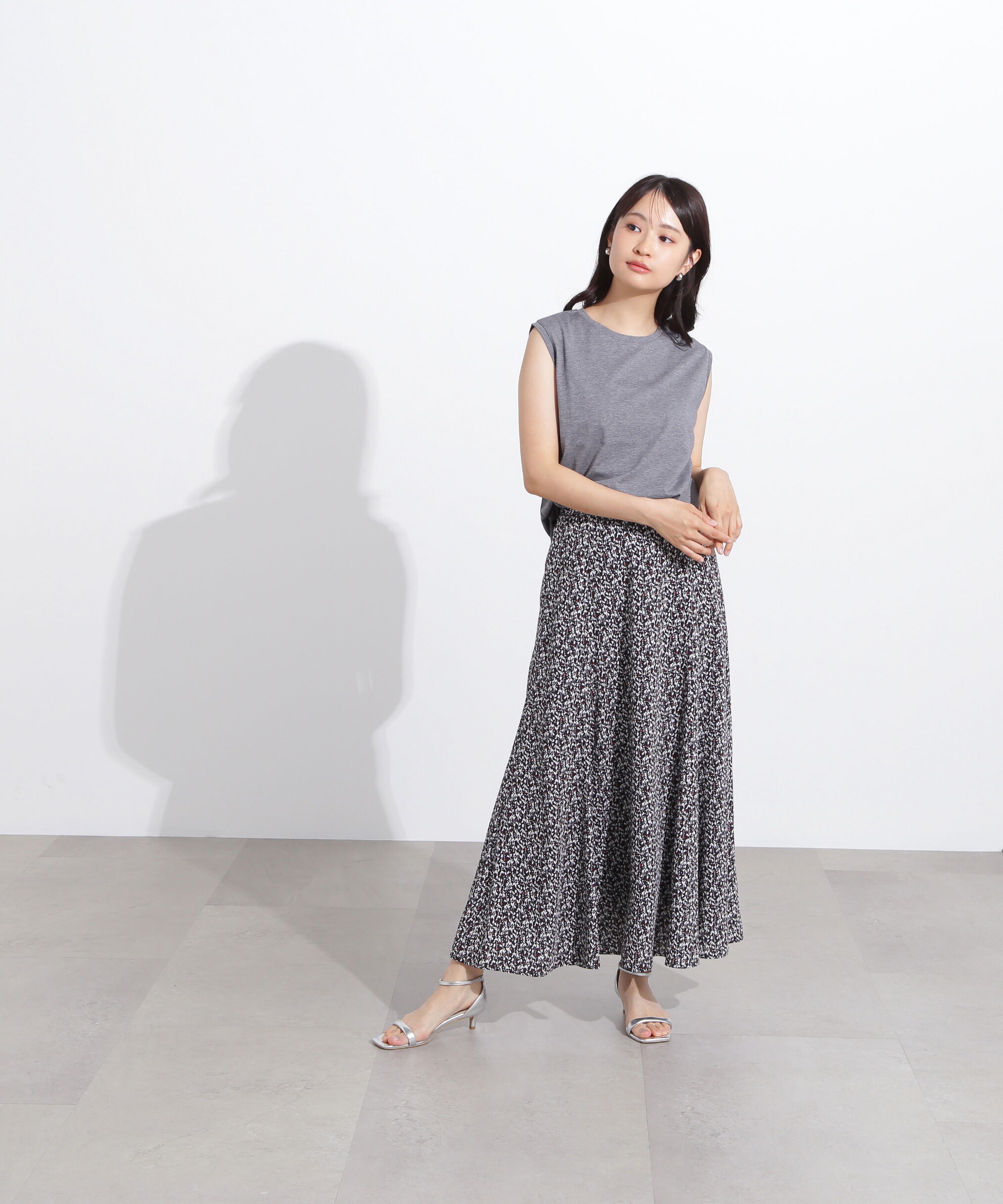  「メタルプレートノースリーブカットソー」|Tシャツ・カットソー|