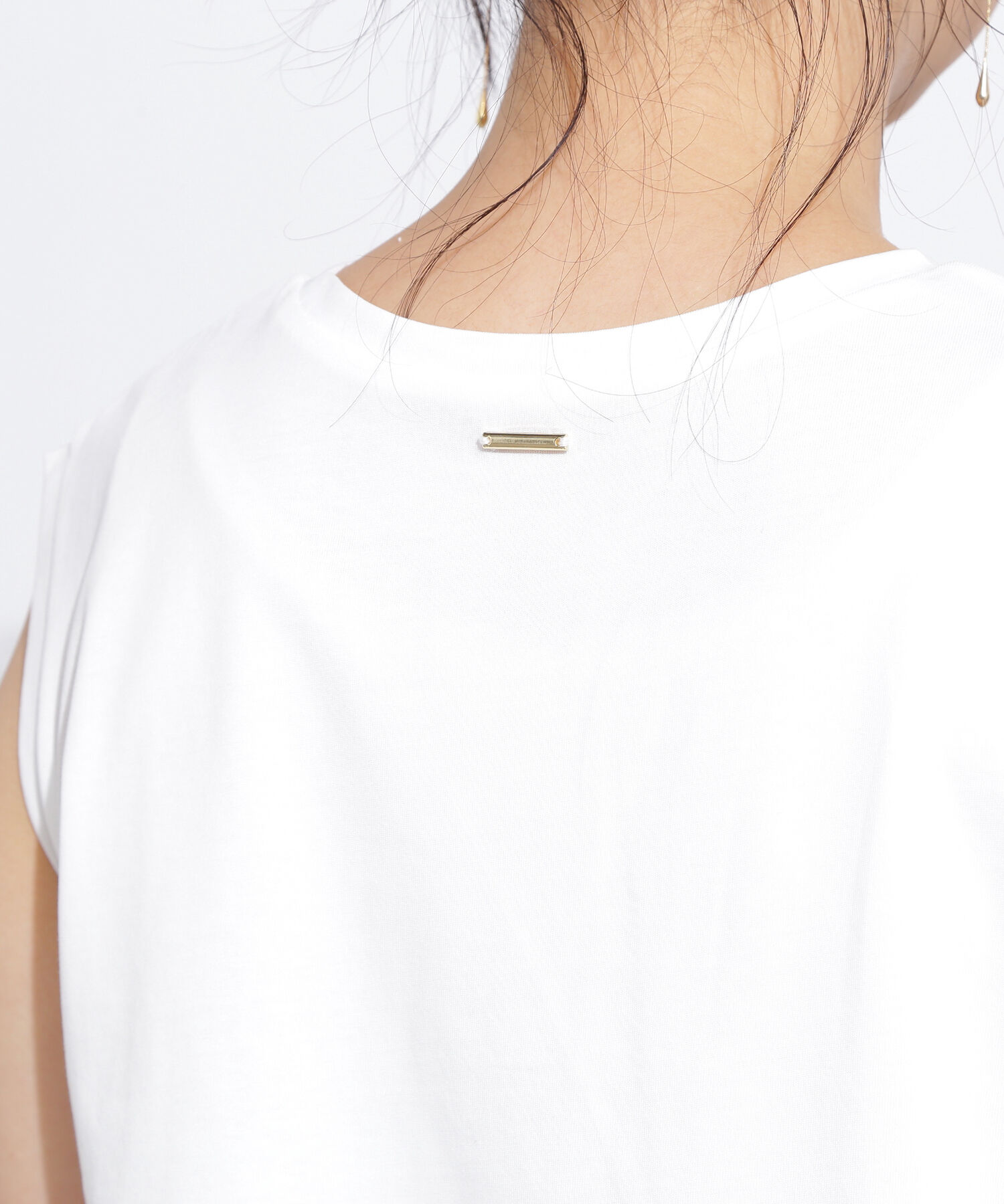  「メタルプレートノースリーブカットソー」|Tシャツ・カットソー|