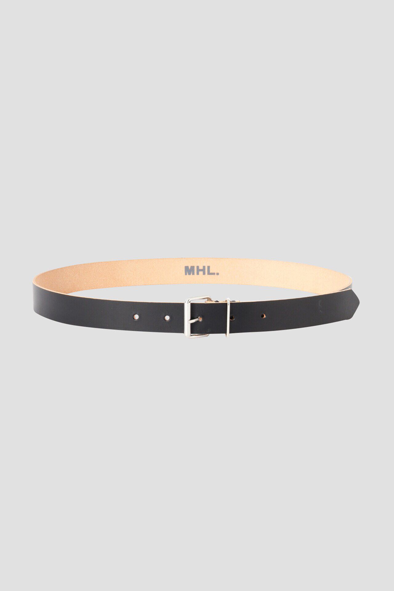 MHL.「SIMPLE BELT」|ベルト|BLACK