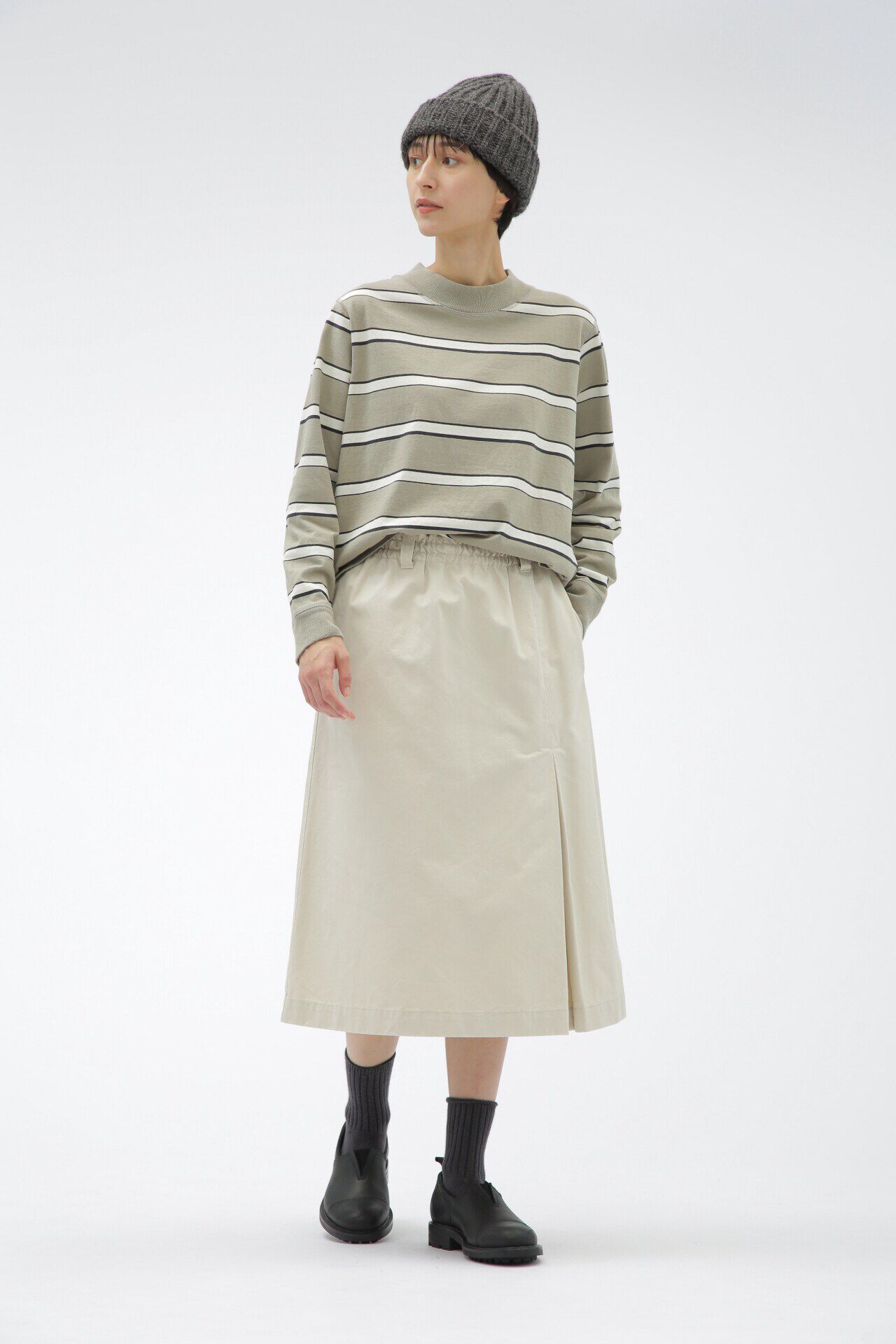 MHL.「OUTLINE STRIPE JERSEY」|Tシャツ・カットソー|