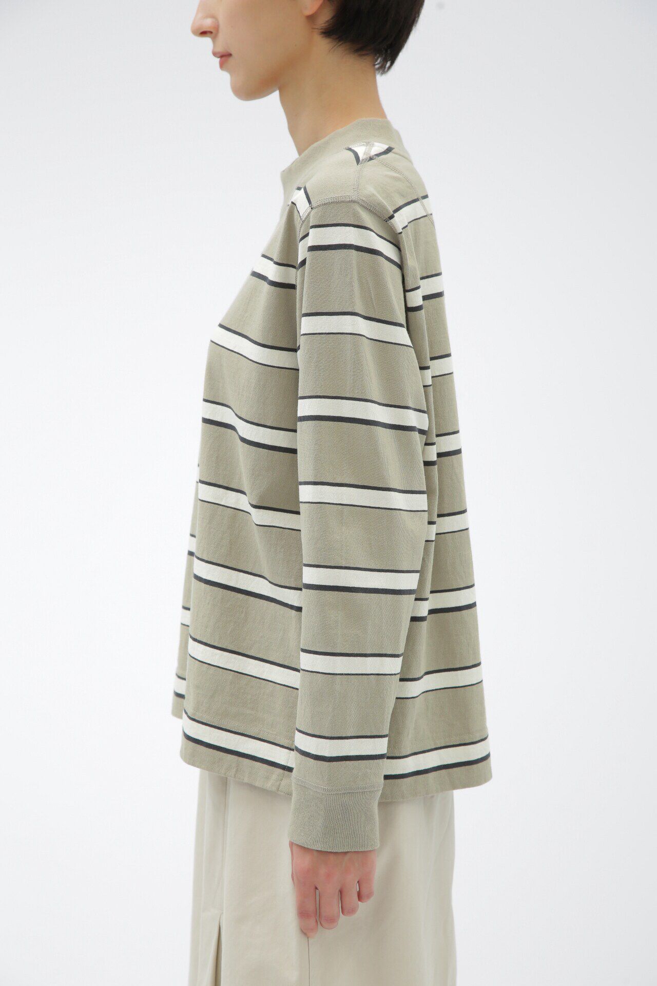 MHL.「OUTLINE STRIPE JERSEY」|Tシャツ・カットソー|