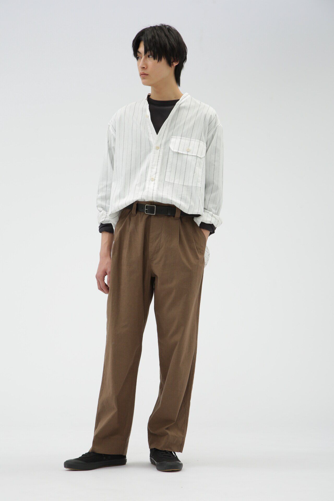 MHL.「GRAPHIC COTTON STRIPE」|シャツ・ブラウス|