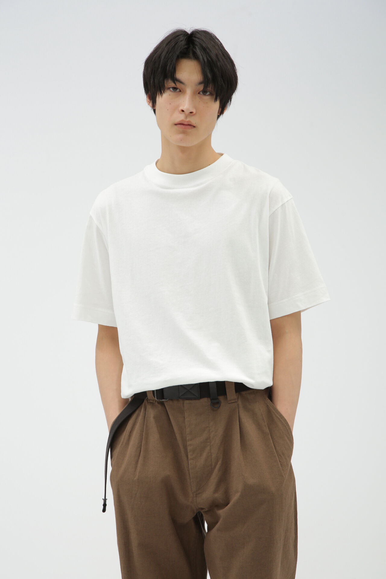 MHL.「FINE COTTON JERSEY」|Tシャツ・カットソー|WHITE