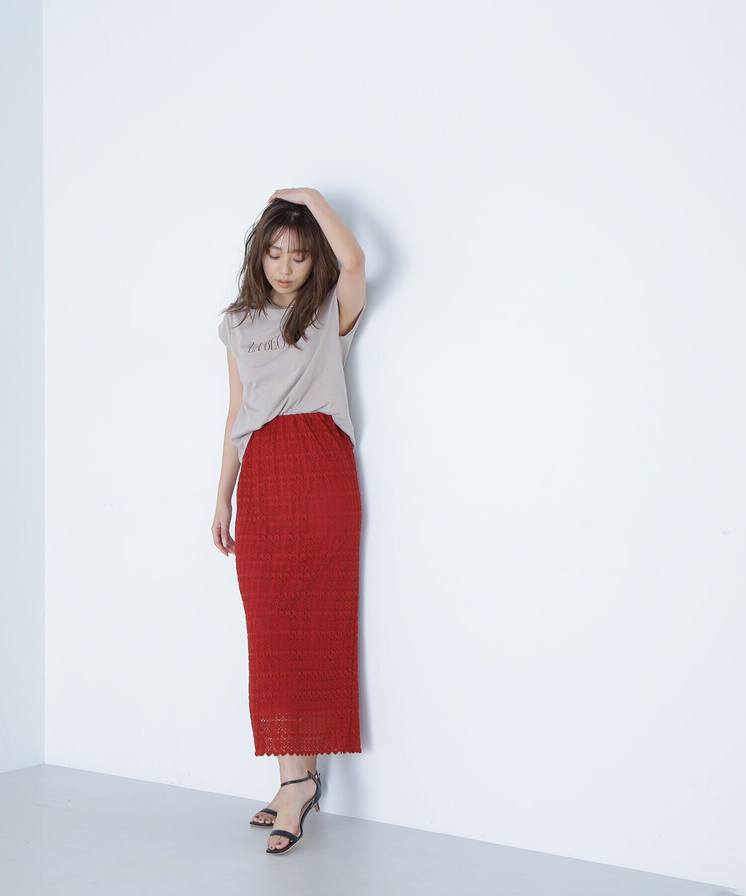  「フレンチスリーブカラーロゴTシャツ」|Tシャツ・カットソー|