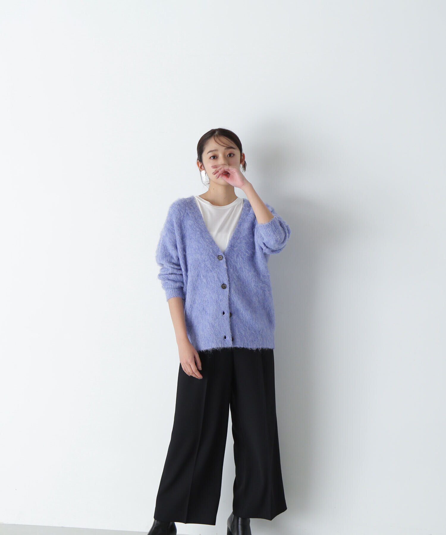  「＜起毛ニットシリーズ＞Ｖネックカーディガン　24AW」|ニット・セーター|