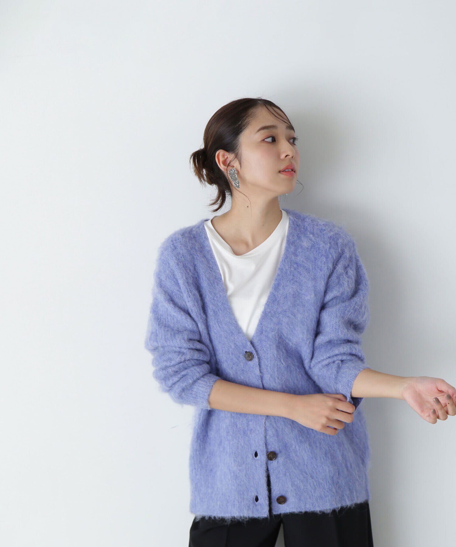  「＜起毛ニットシリーズ＞Ｖネックカーディガン　24AW」|ニット・セーター|