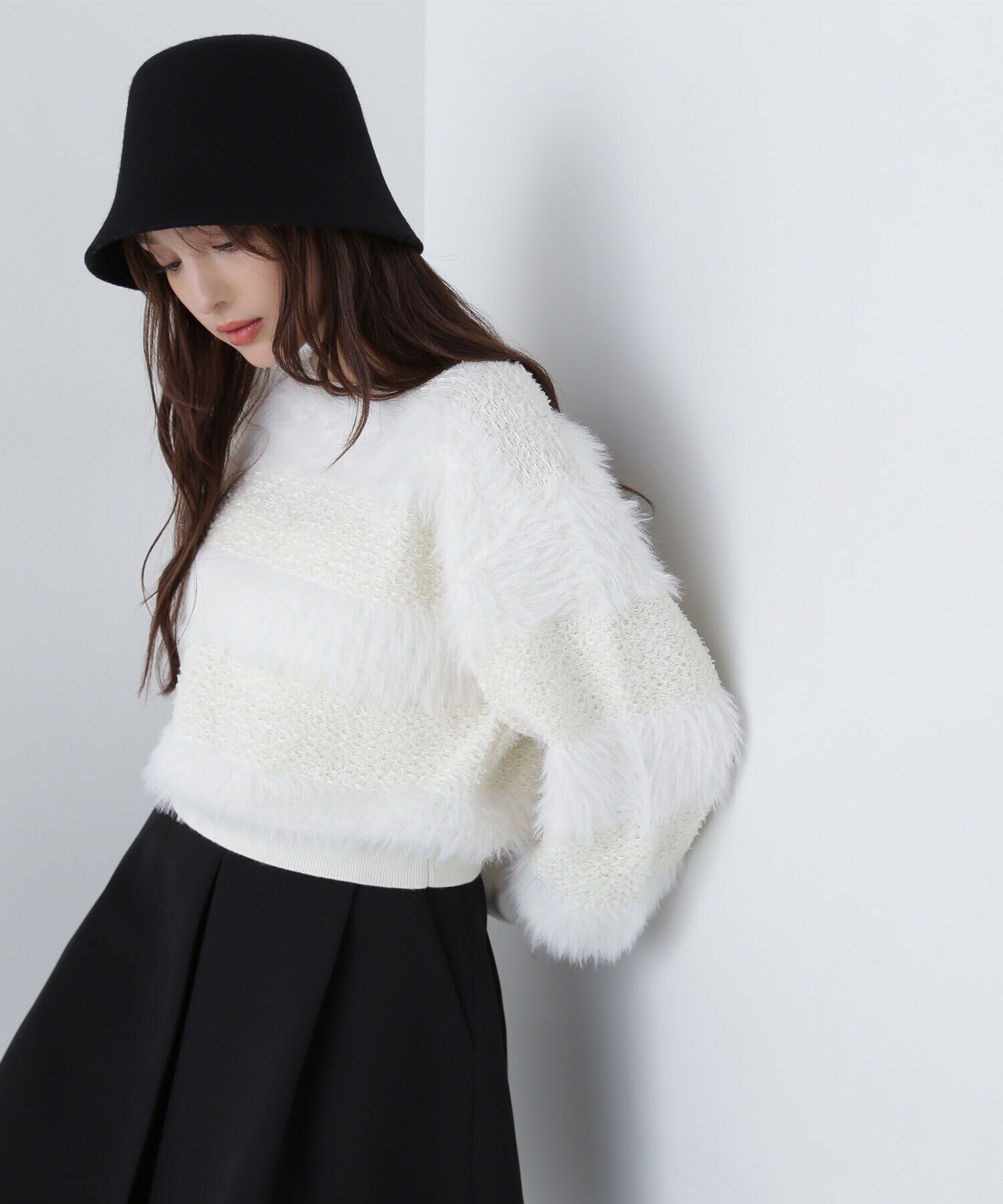  「フェザーミックスツイードニット　24AW」|ニット・セーター|オフ1