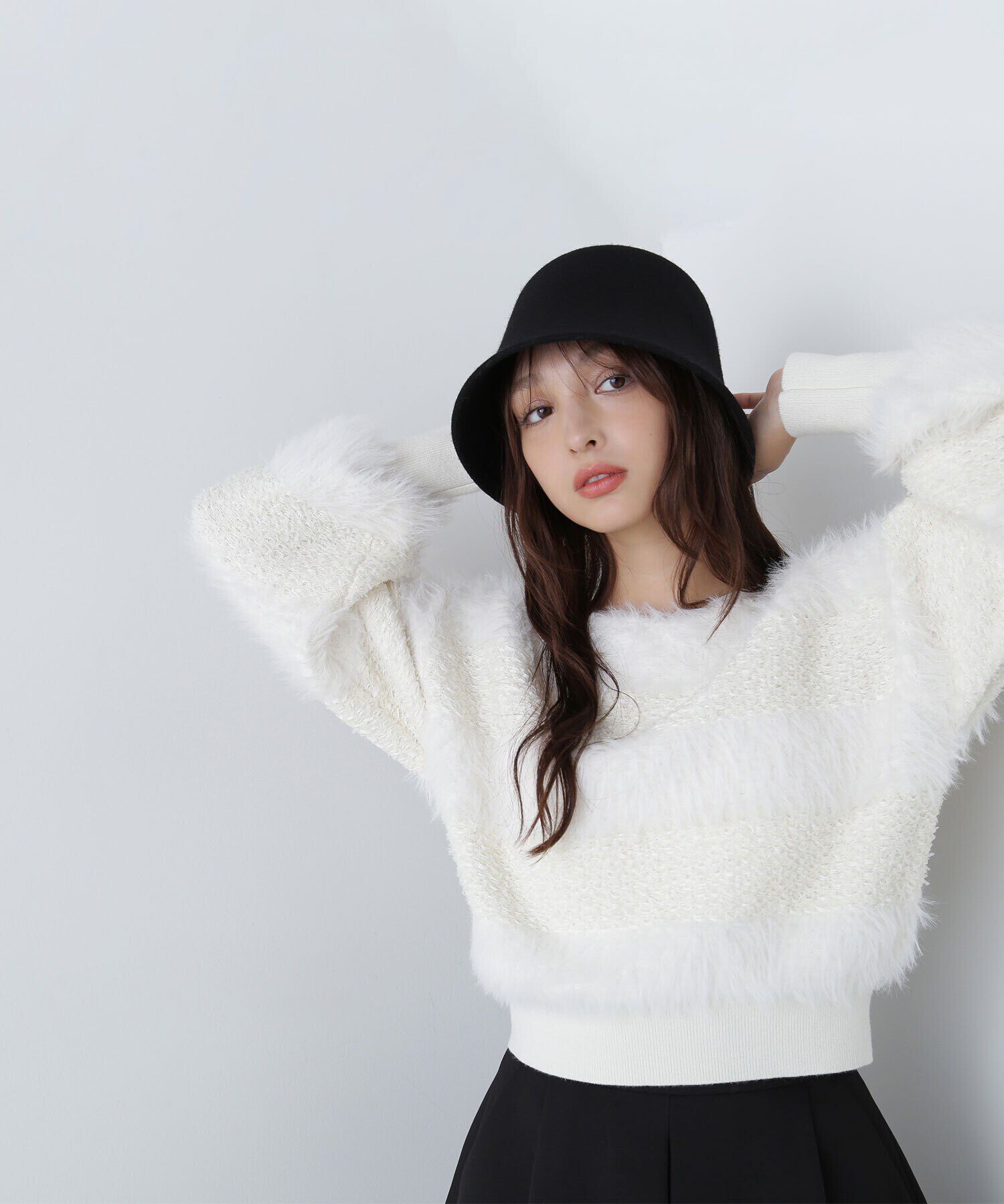  「フェザーミックスツイードニット　24AW」|ニット・セーター|