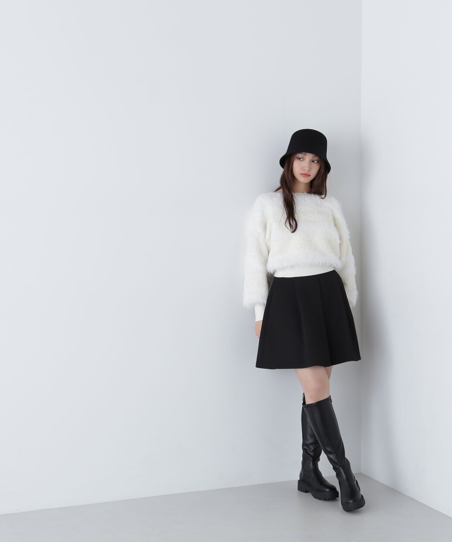  「フェザーミックスツイードニット　24AW」|ニット・セーター|