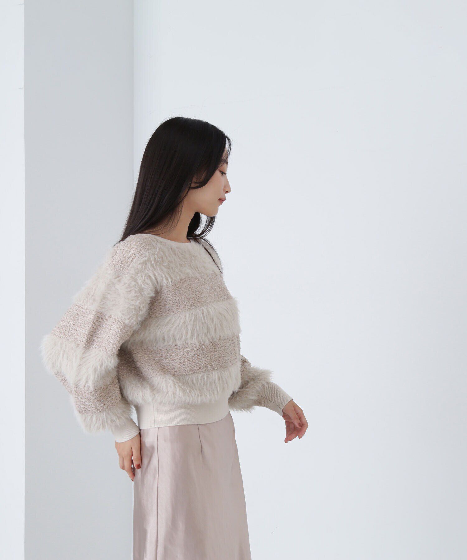  「フェザーミックスツイードニット　24AW」|ニット・セーター|