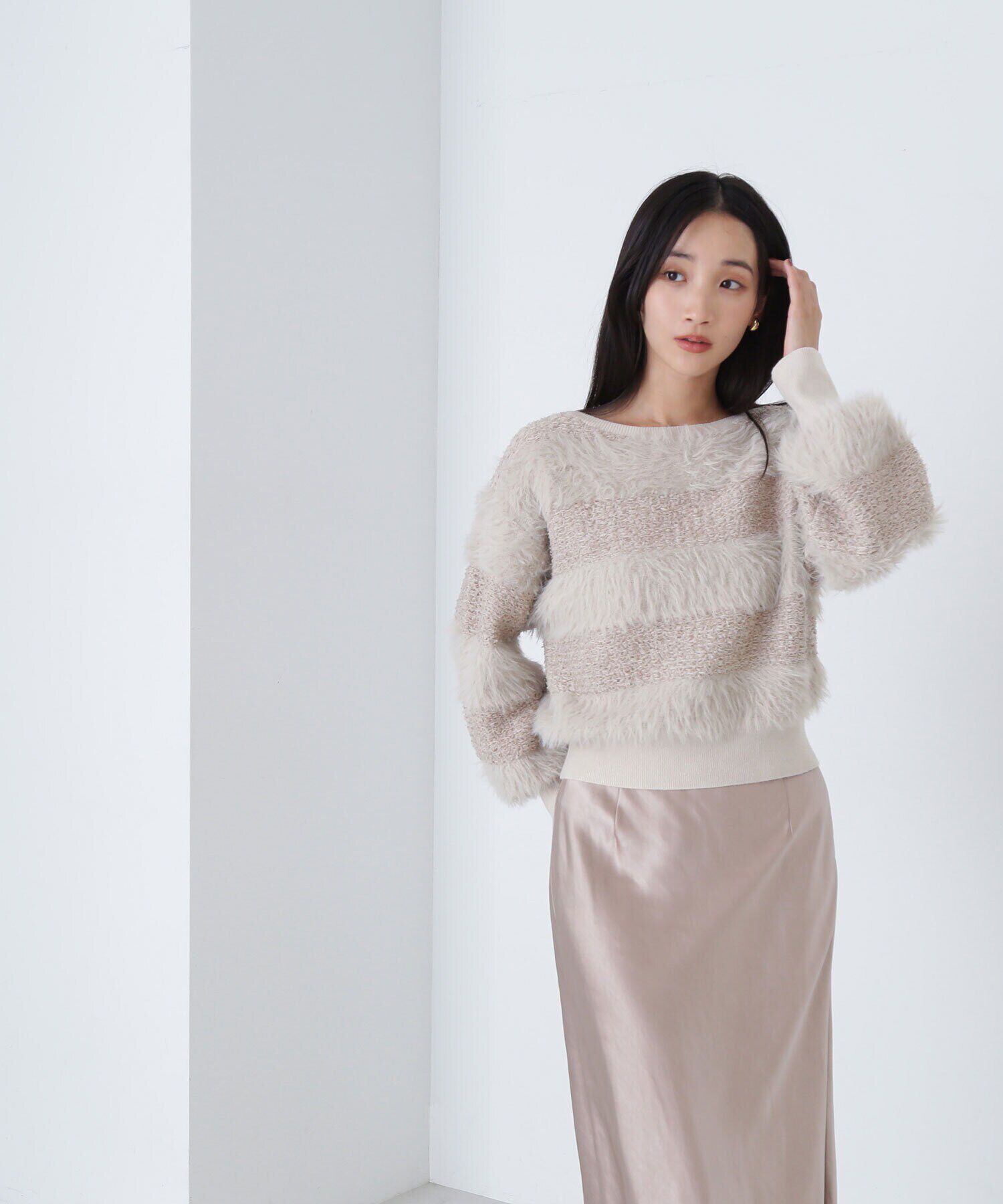  「フェザーミックスツイードニット　24AW」|ニット・セーター|