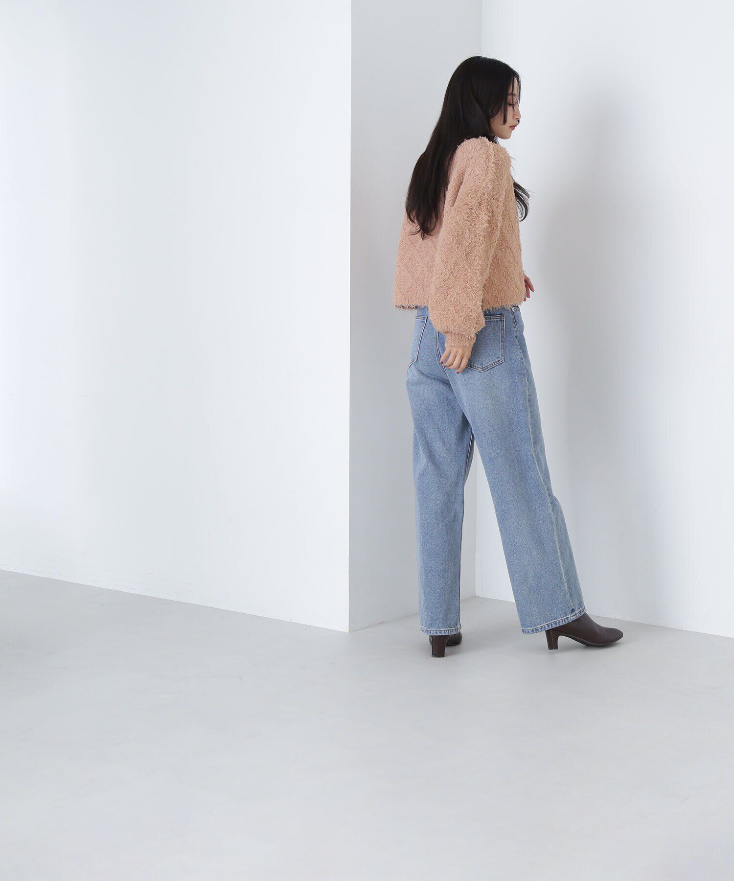  「フロントリボンショートカーディガン　24AW」|ニット・セーター|