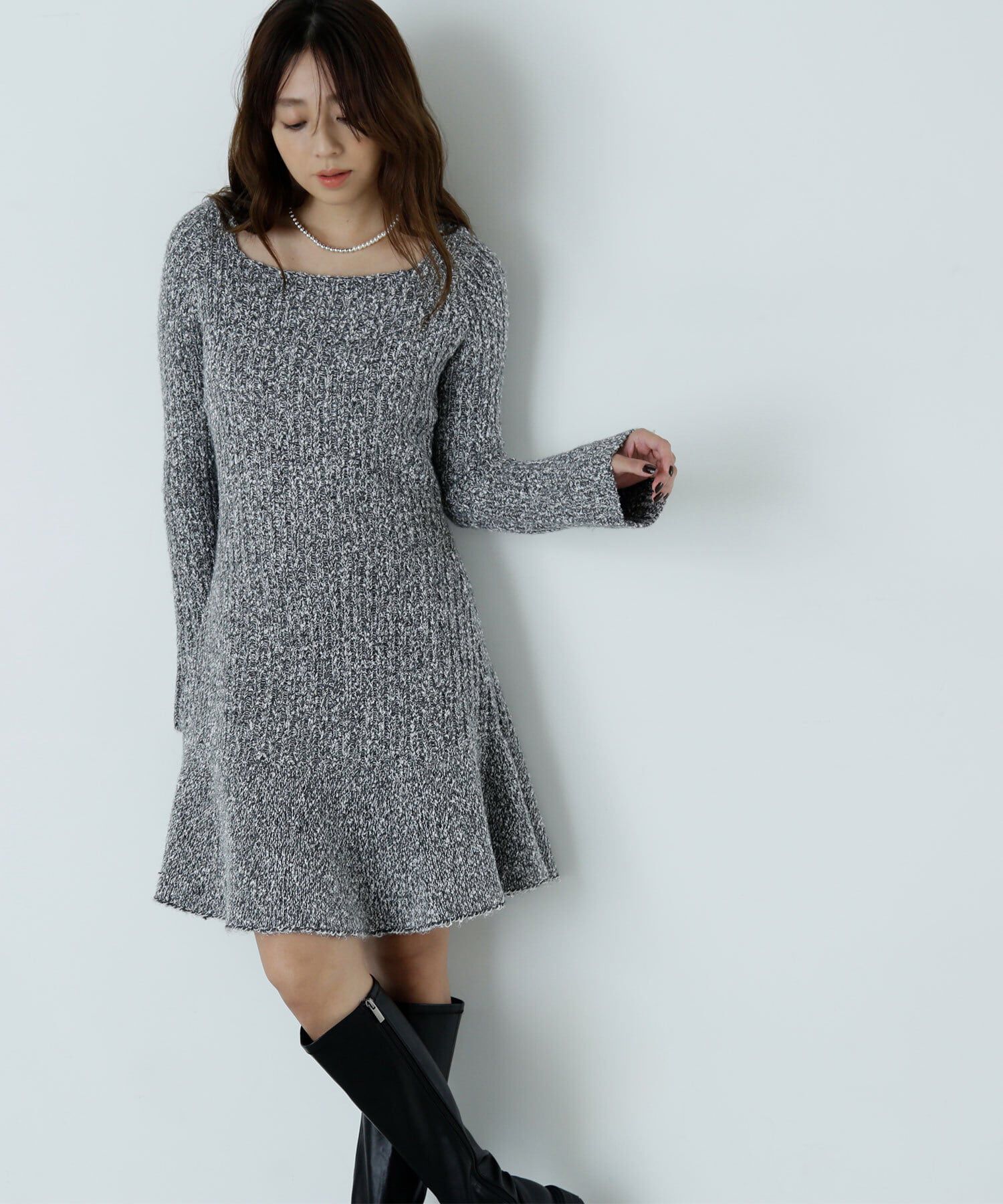  「ツイードミニワンピース」|ワンピース|