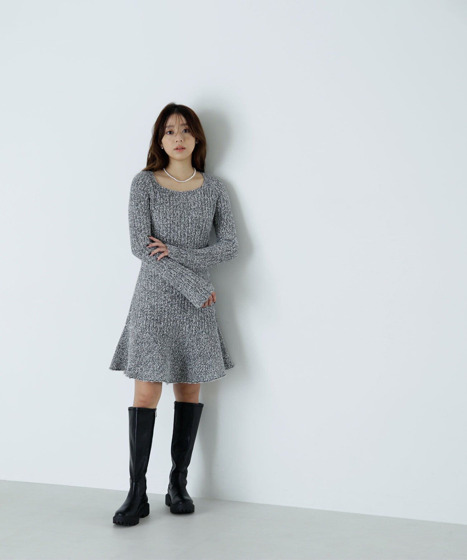  「ツイードミニワンピース」|ワンピース|