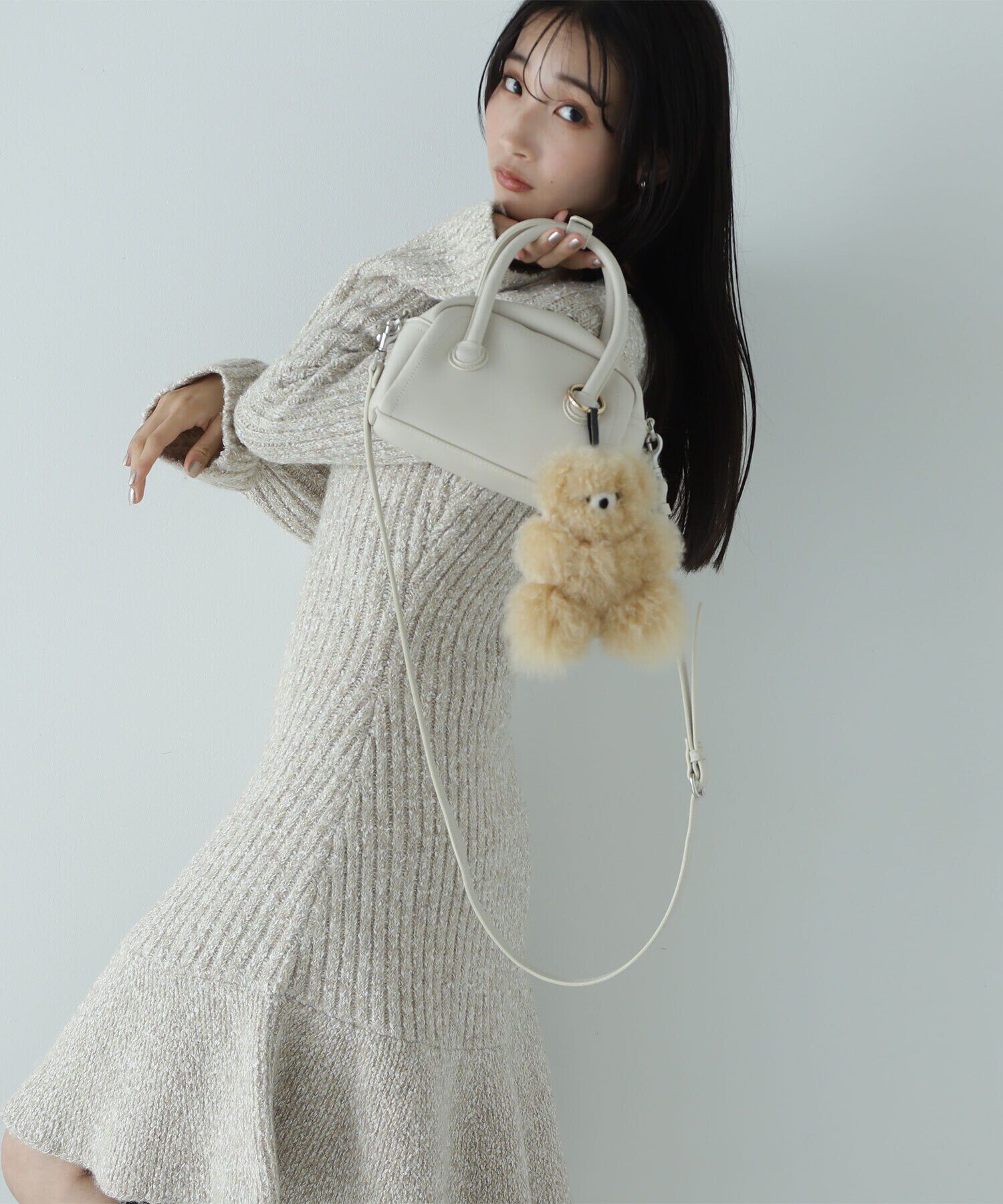  「ツイードミニワンピース」|ワンピース|ベージュ系2