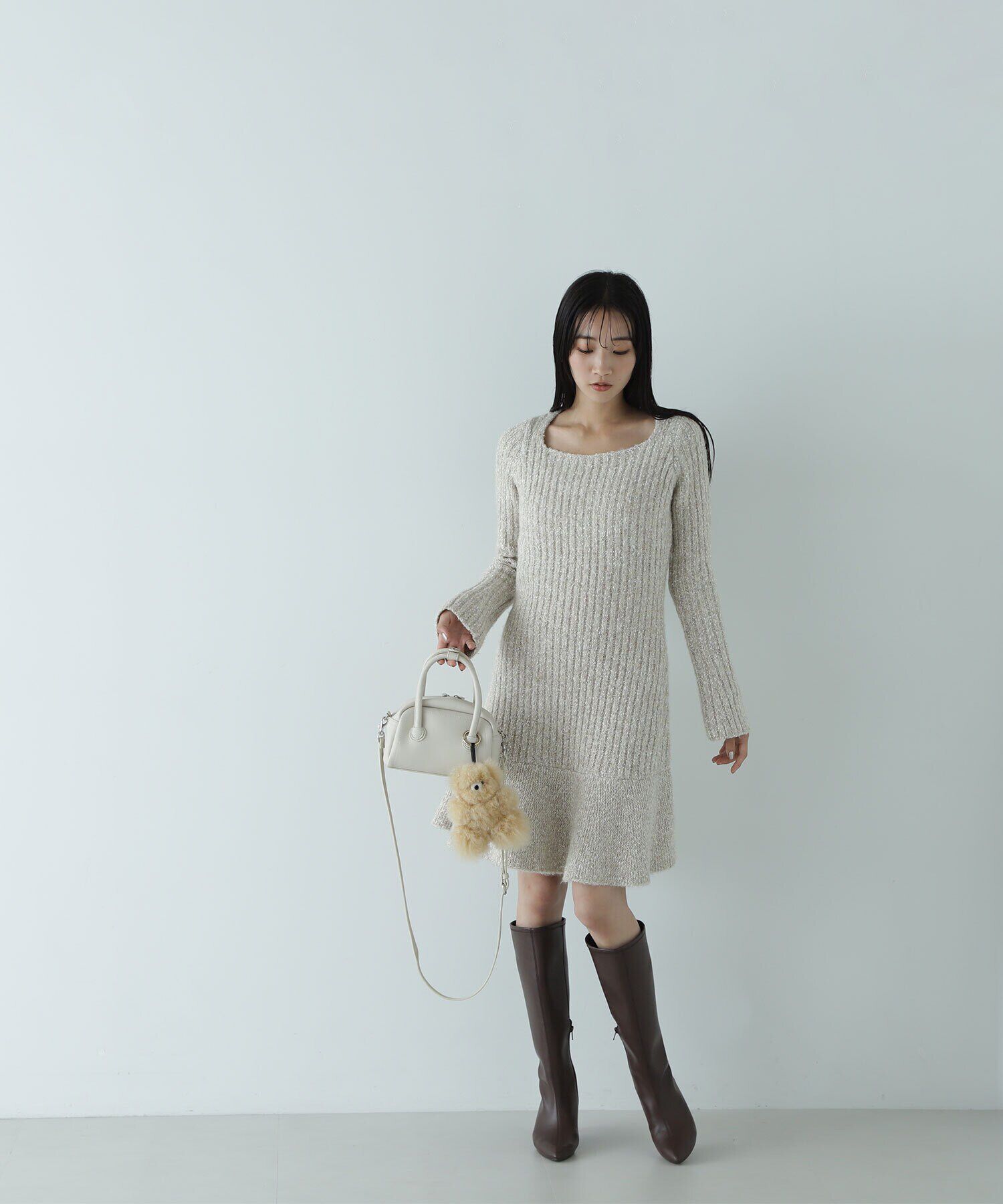  「ツイードミニワンピース」|ワンピース|